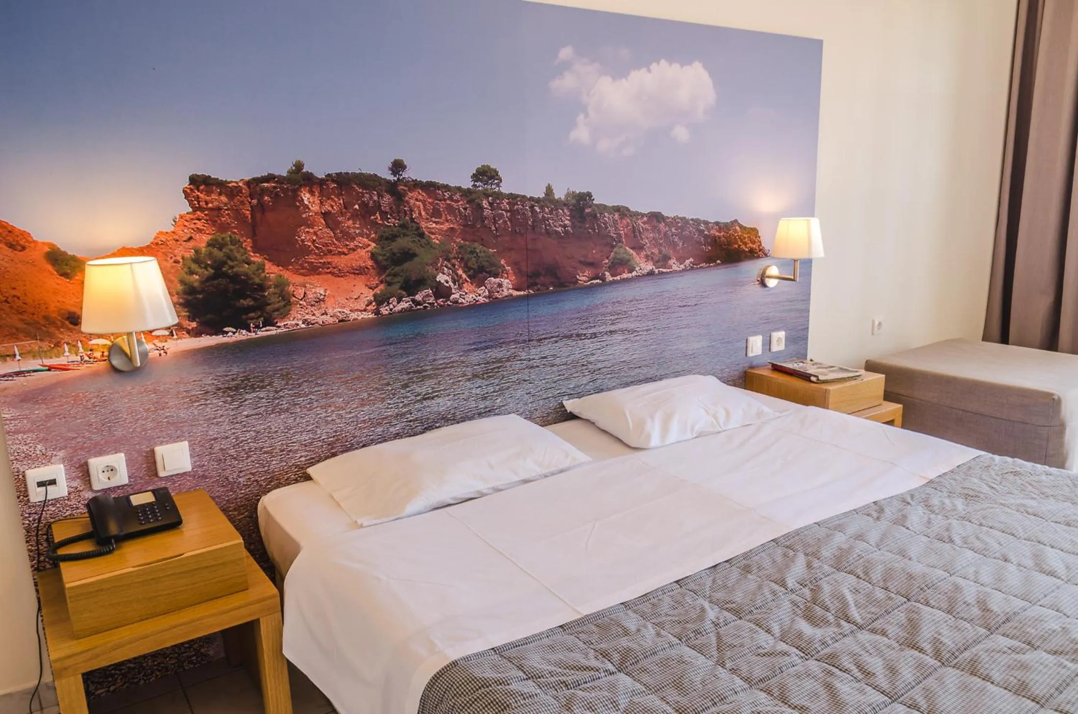 Decorative detail, Bed in Hotel Nereides