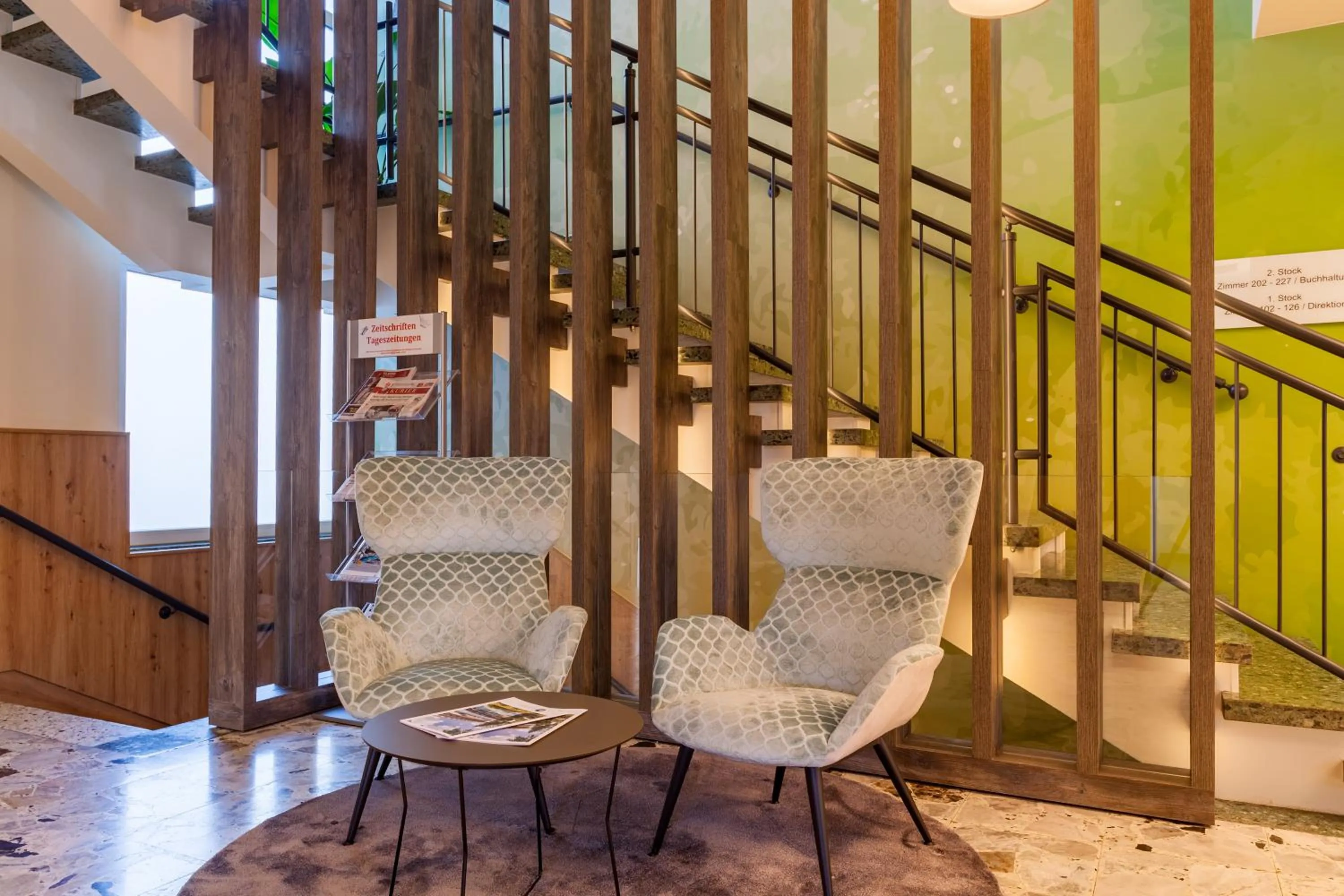 Lobby or reception in Hotel-Restaurant Grimmingblick