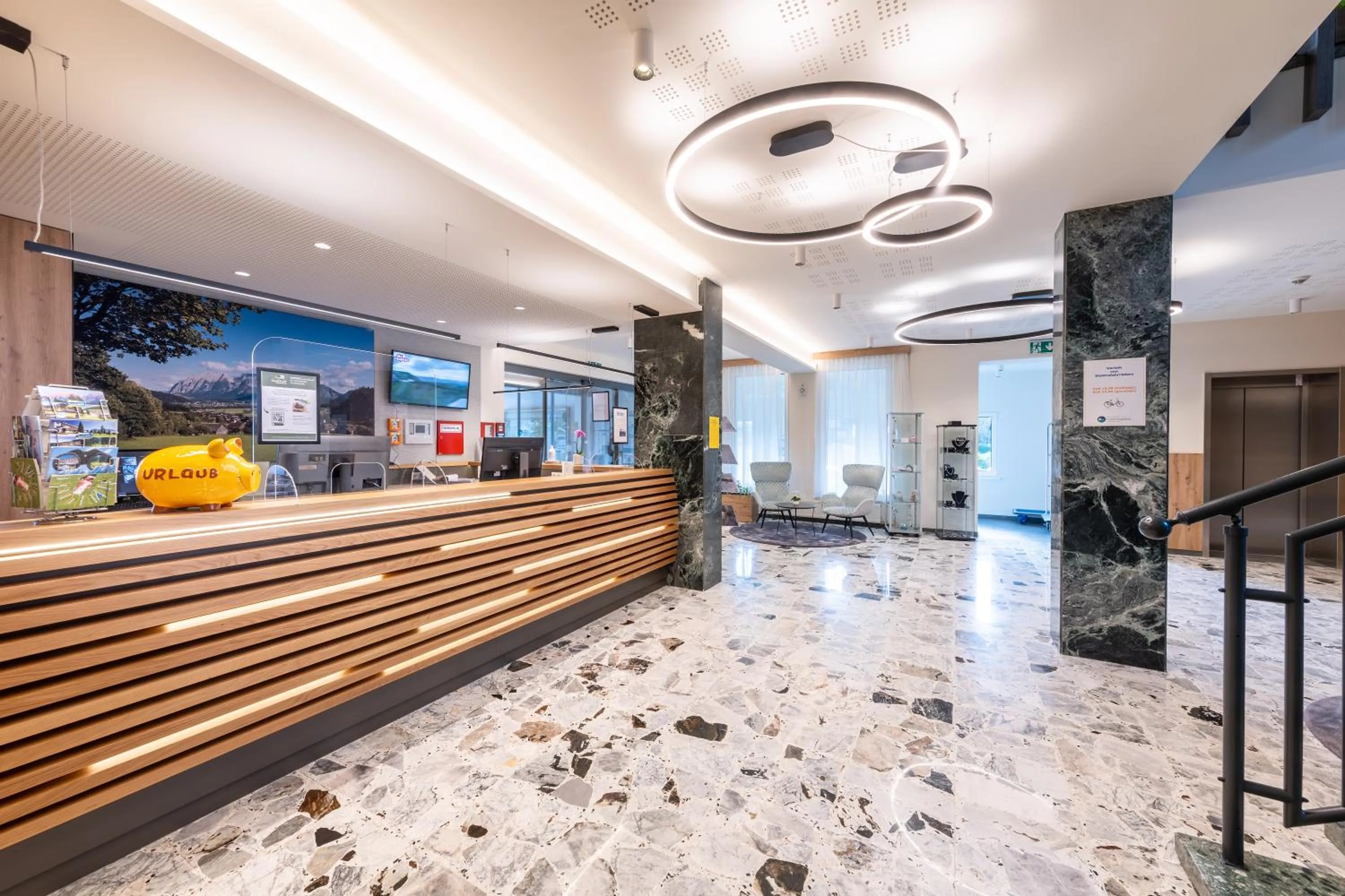 Lobby or reception in Hotel-Restaurant Grimmingblick
