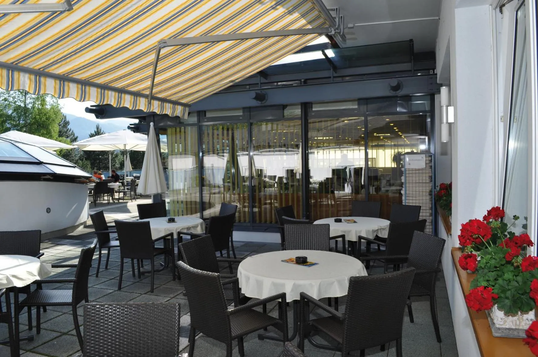 Balcony/Terrace in Hotel-Restaurant Grimmingblick