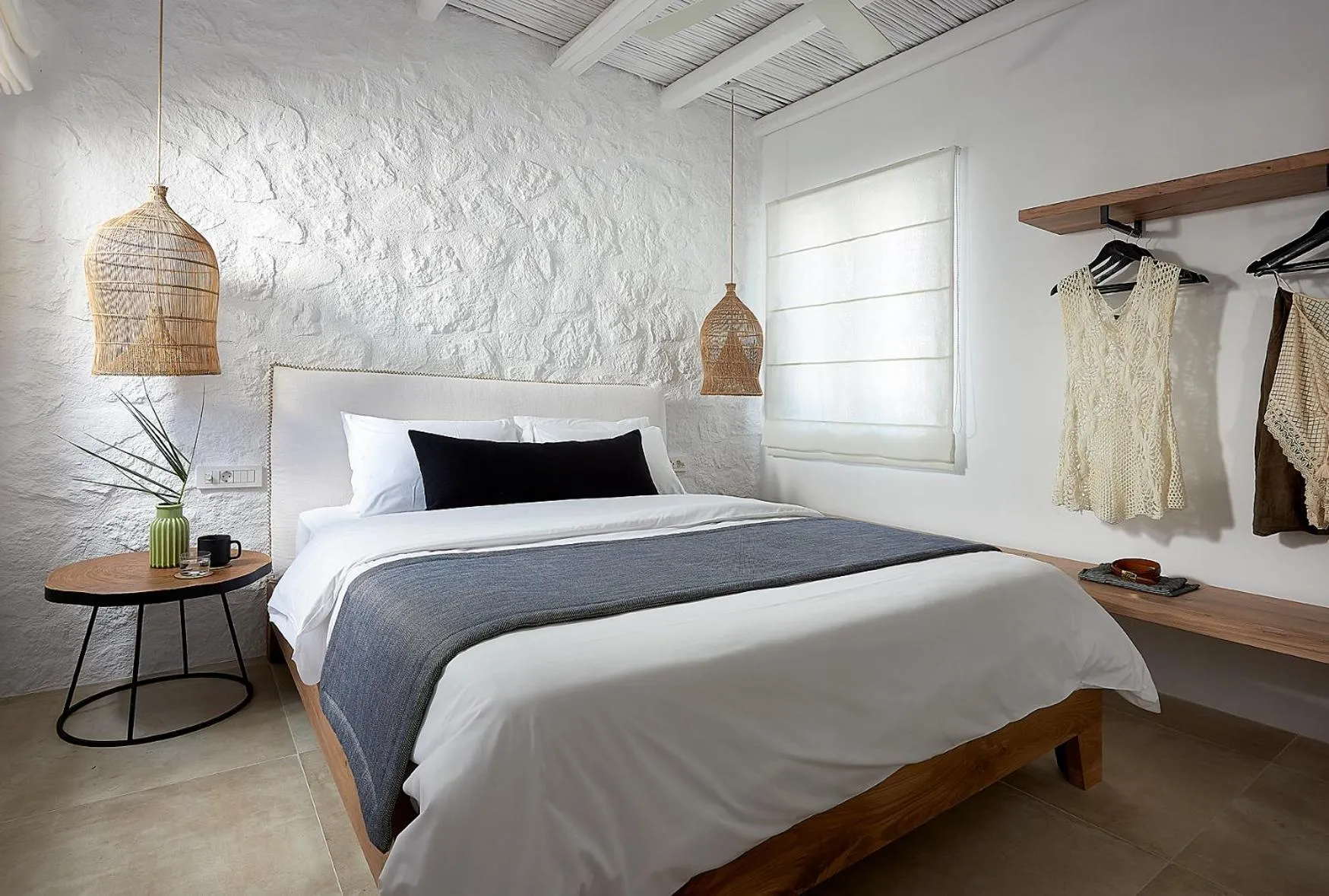 Bedroom, Bed in Delmar Apartments & Suites Milos - Delmar Collection