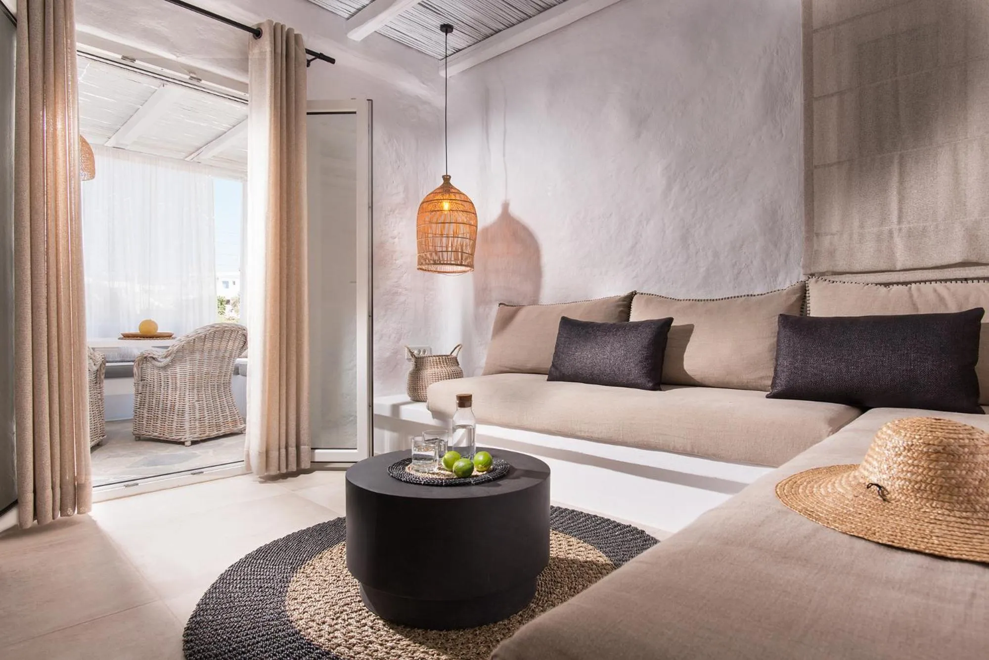 Living room in Delmar Apartments & Suites Milos - Delmar Collection