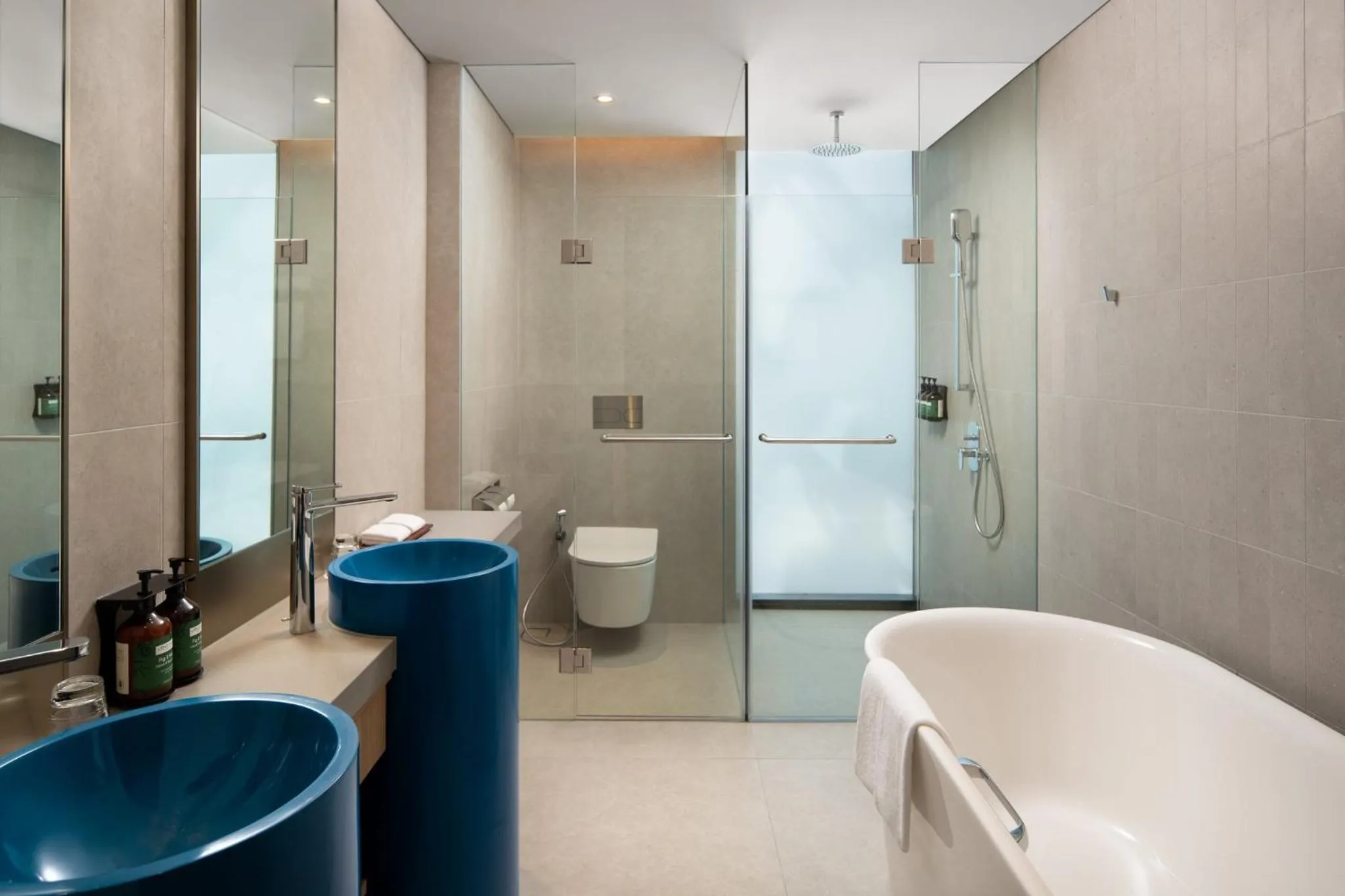 Bathroom in Crowne Plaza Changi Airport by IHG