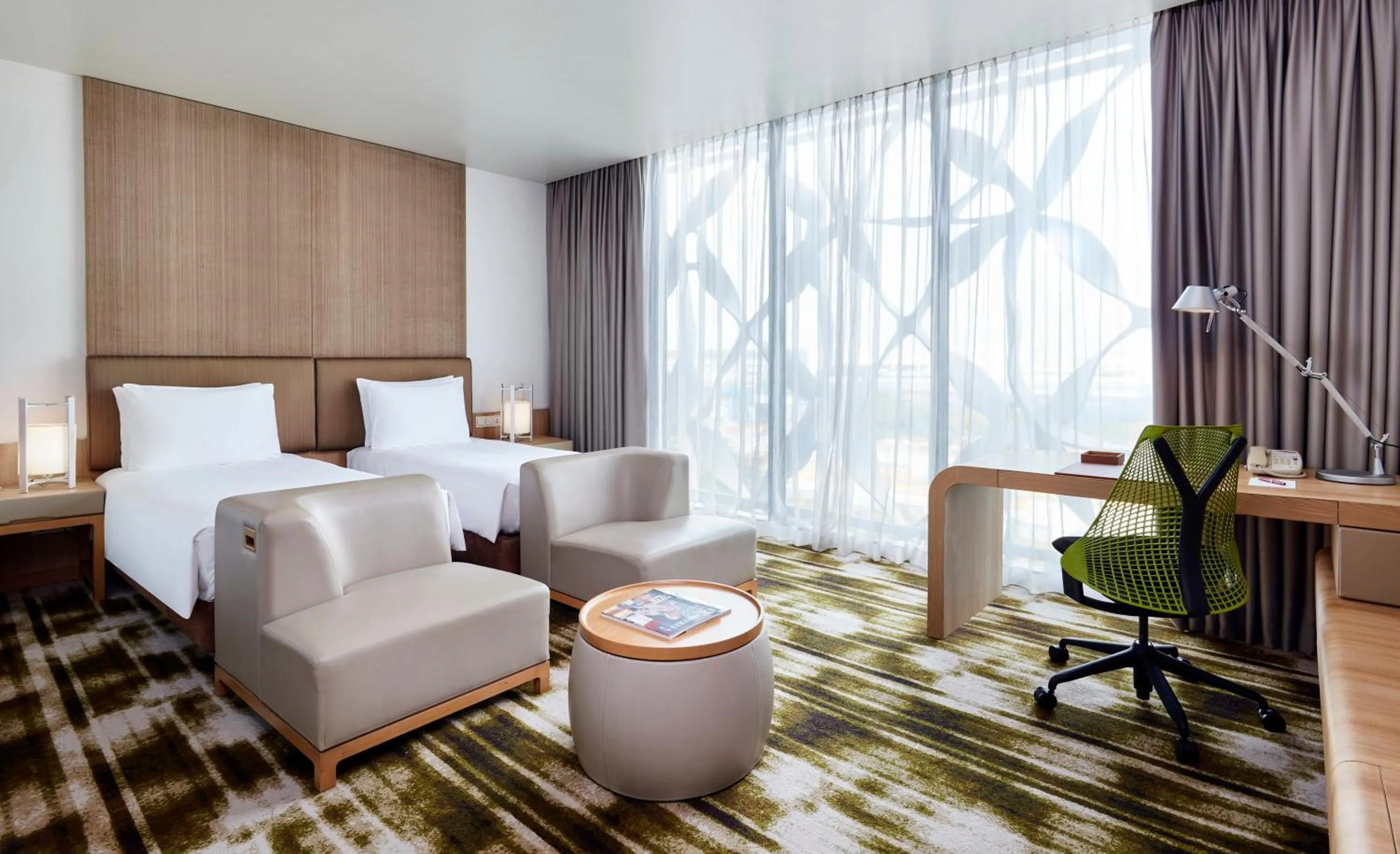 Photo of the whole room, Bed in Crowne Plaza Changi Airport by IHG