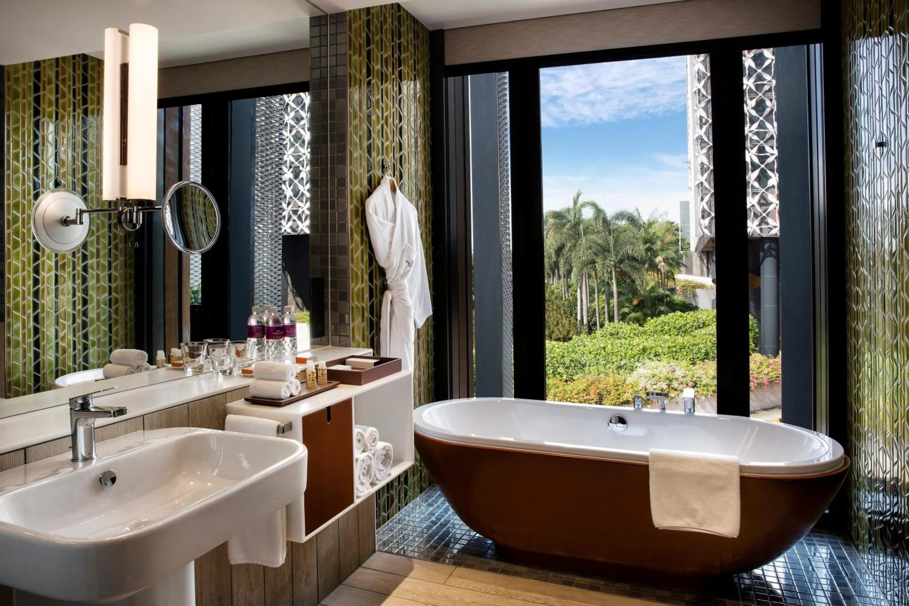 Bathroom in Crowne Plaza Changi Airport by IHG