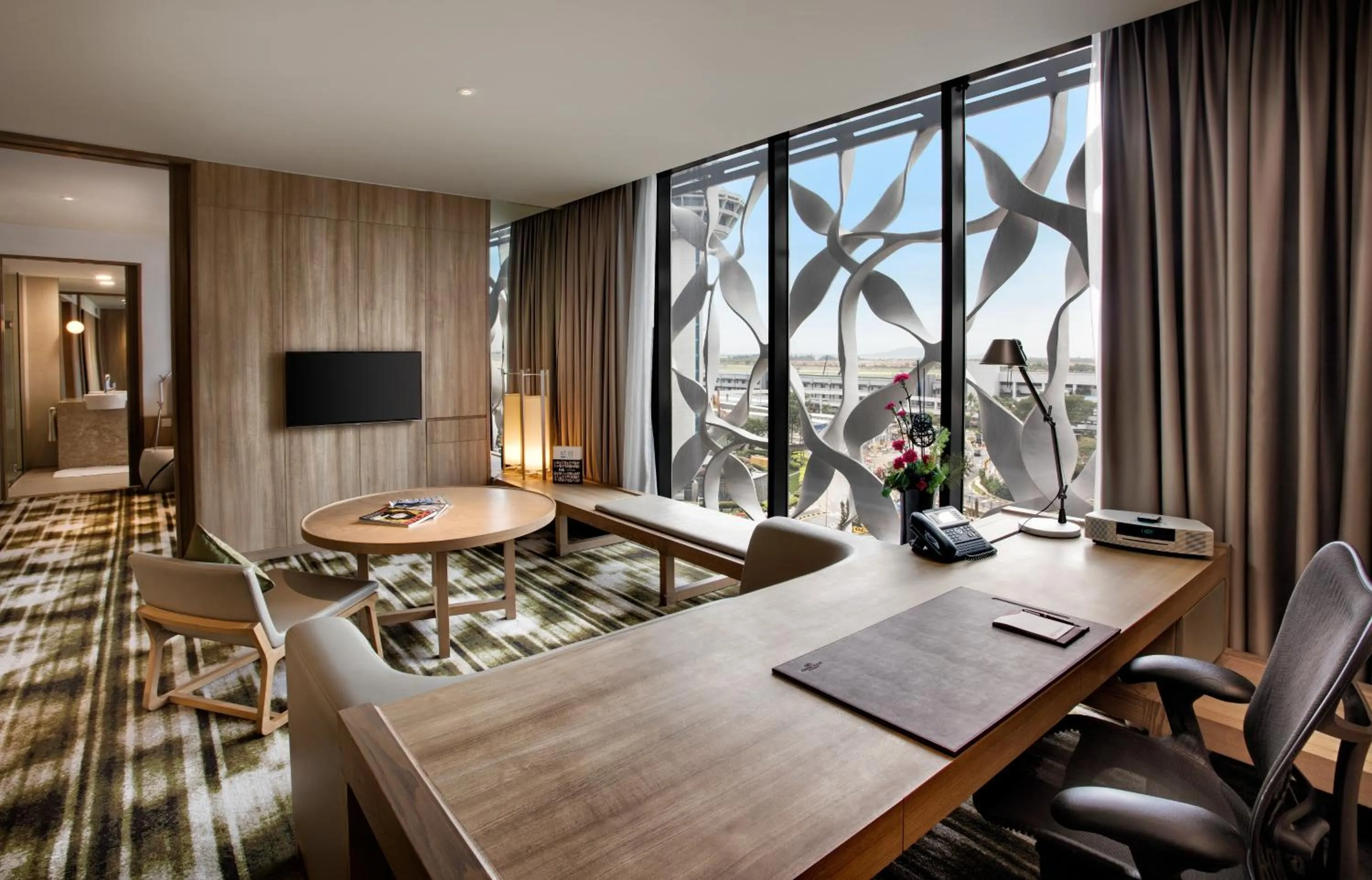 Bed in Crowne Plaza Changi Airport by IHG