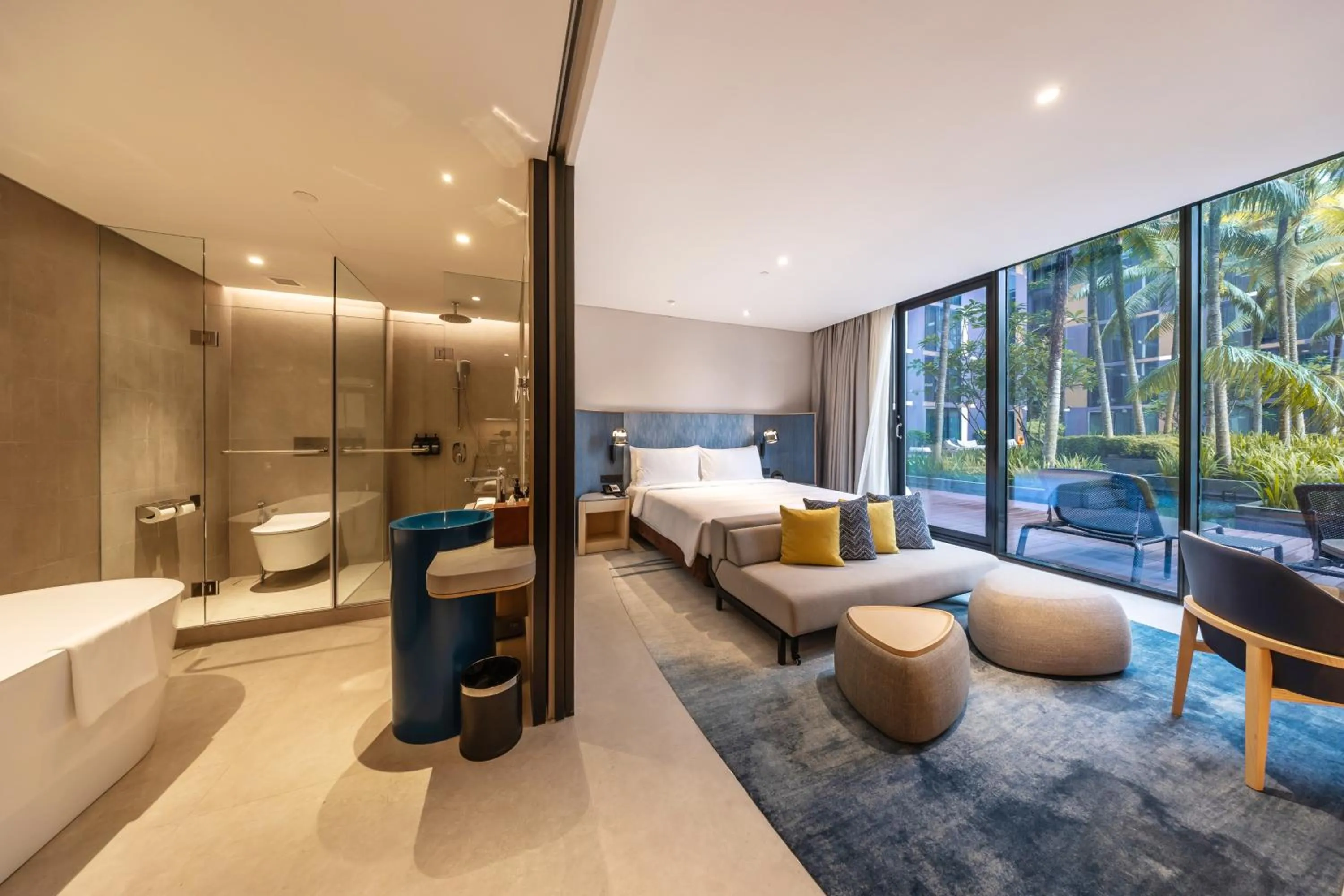 Bed in Crowne Plaza Changi Airport by IHG