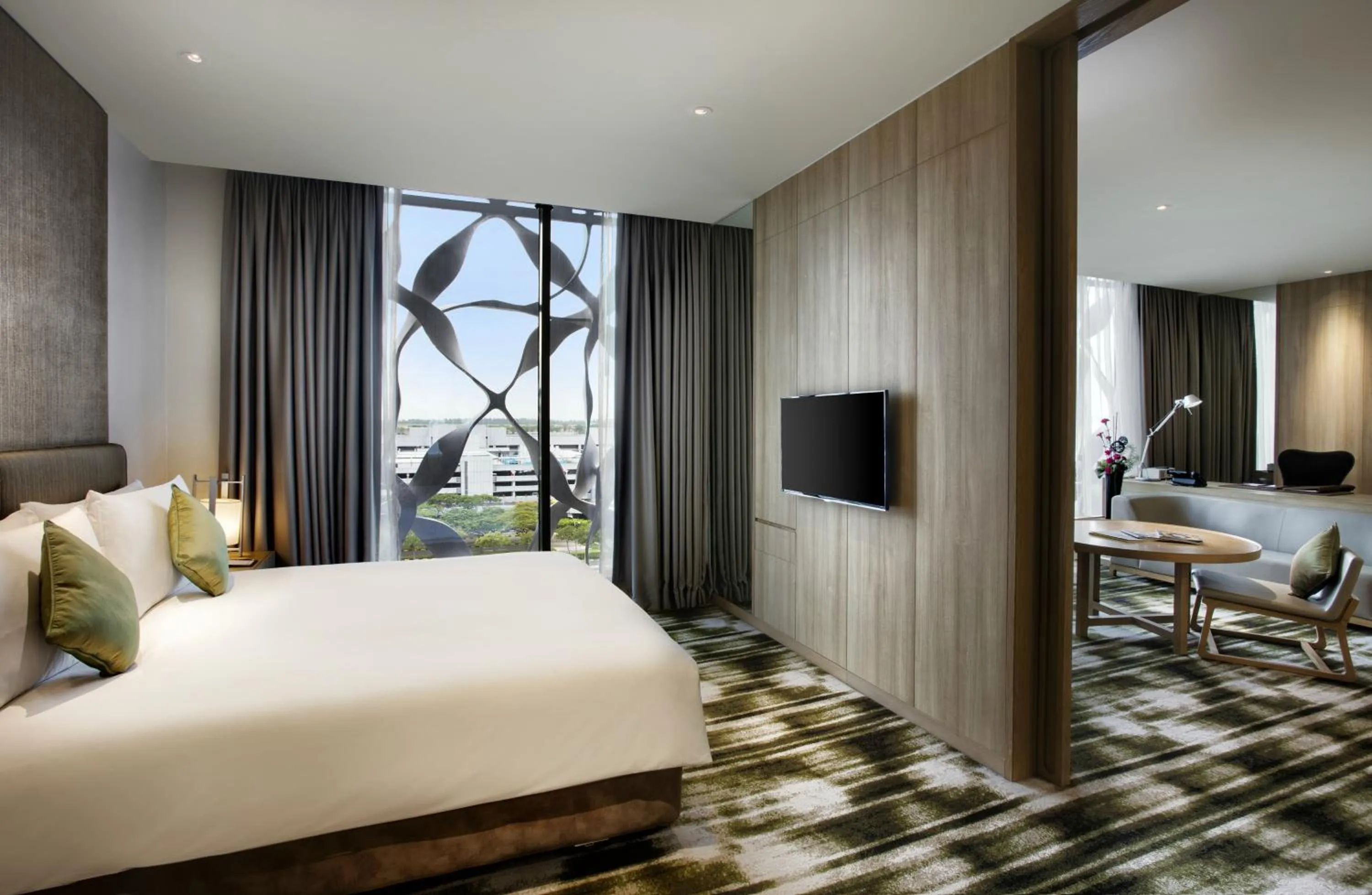 Bedroom, Bed in Crowne Plaza Changi Airport by IHG