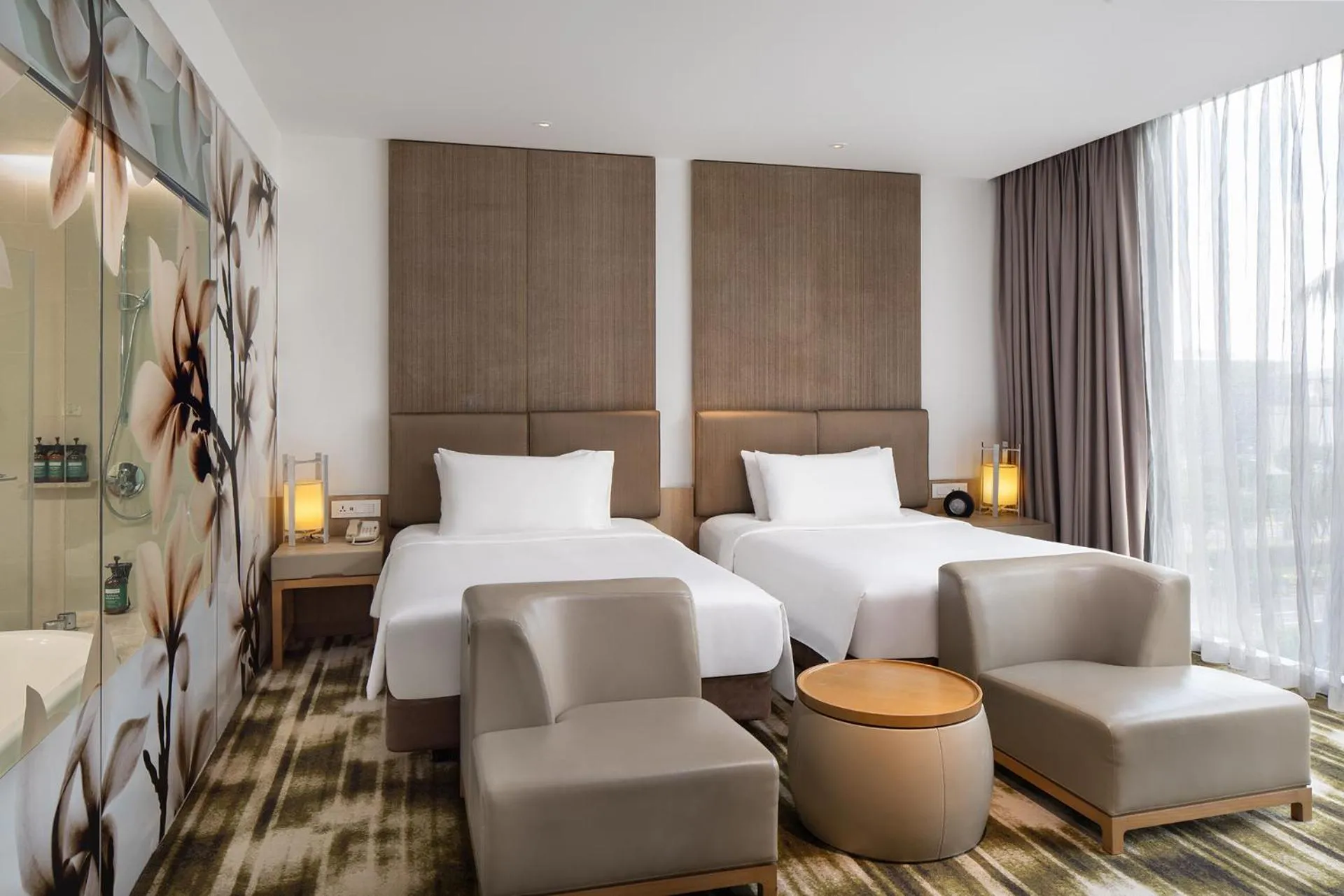 Bed in Crowne Plaza Changi Airport by IHG