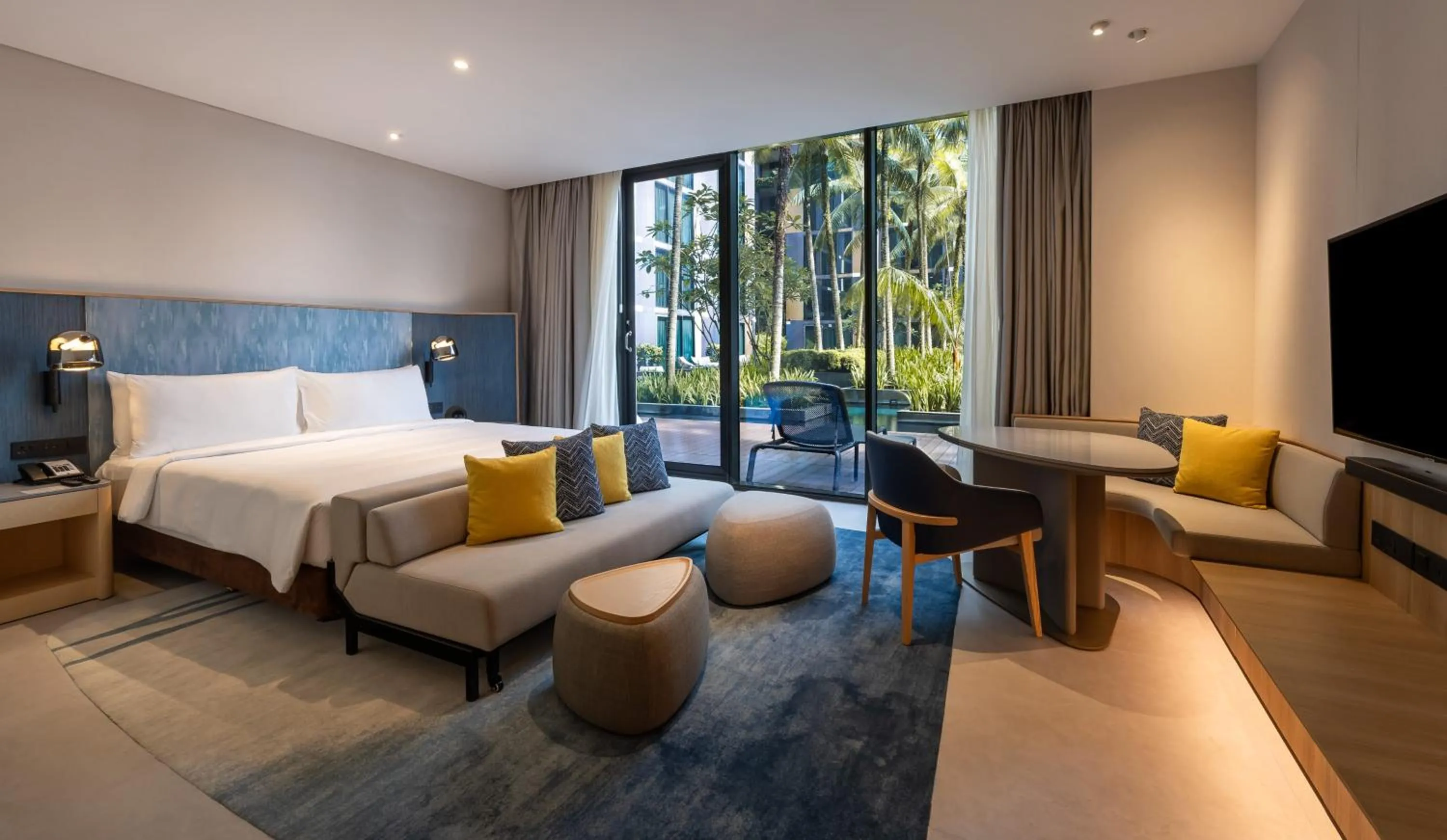Bed in Crowne Plaza Changi Airport by IHG