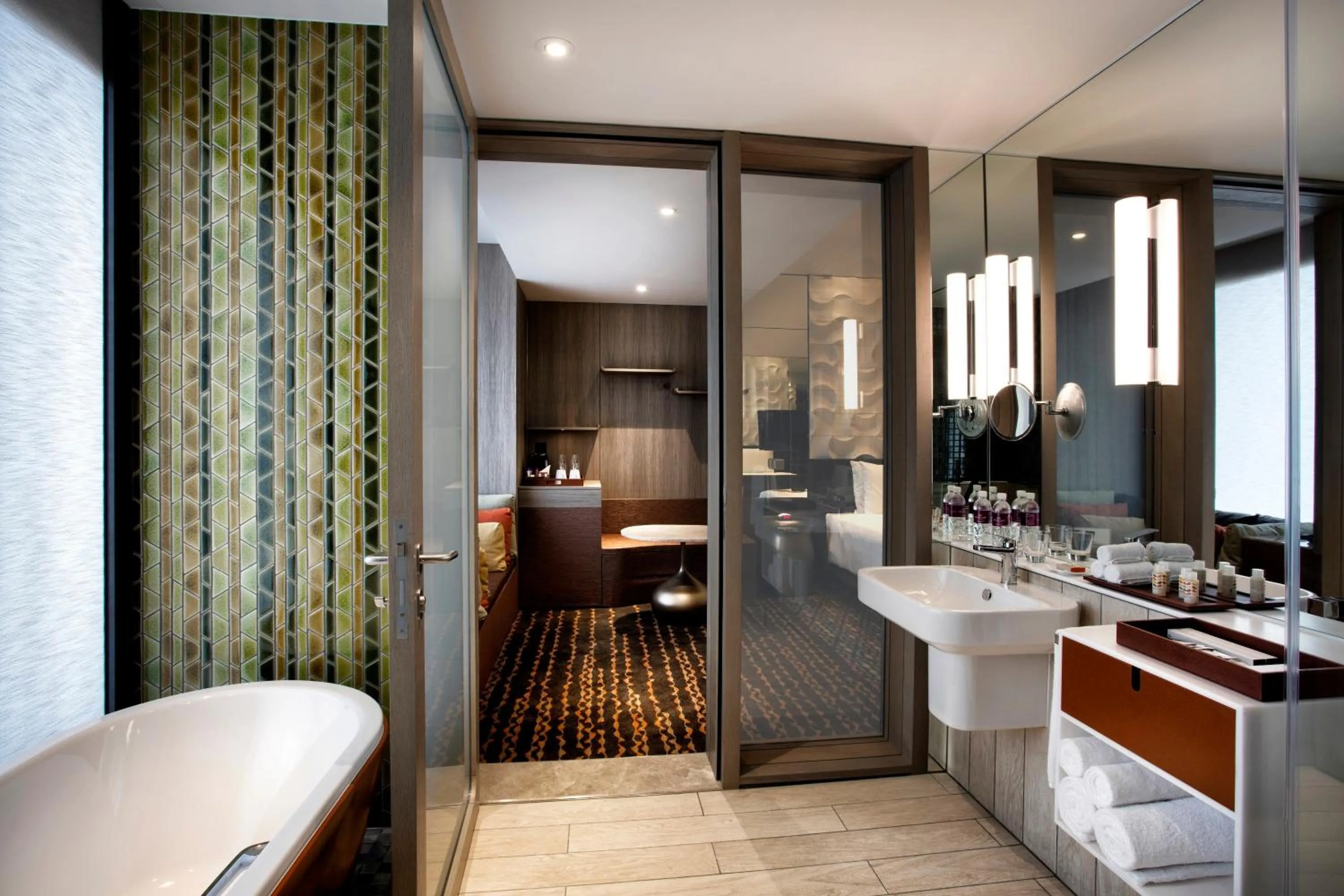 Bathroom in Crowne Plaza Changi Airport by IHG