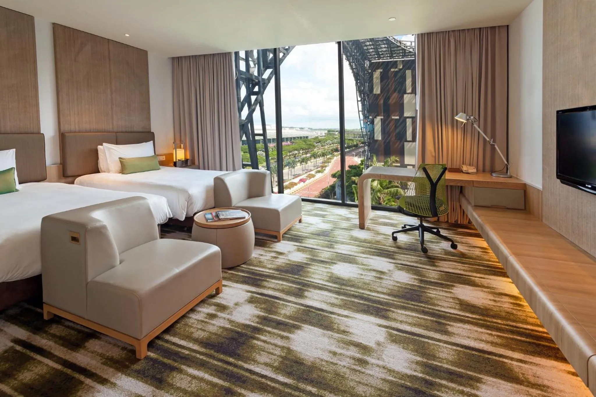 Photo of the whole room, Bed in Crowne Plaza Changi Airport by IHG
