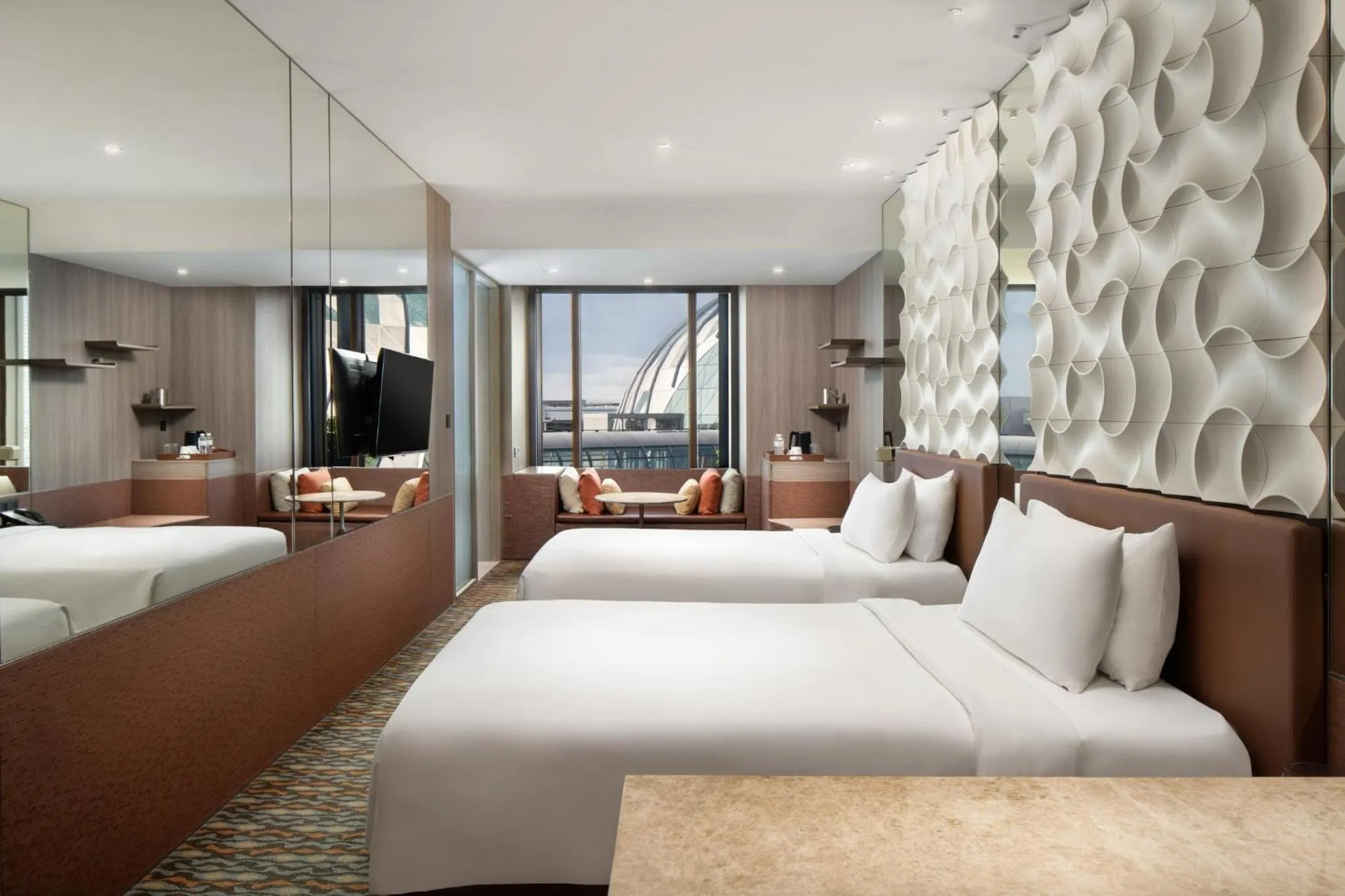 Photo of the whole room, Bed in Crowne Plaza Changi Airport by IHG