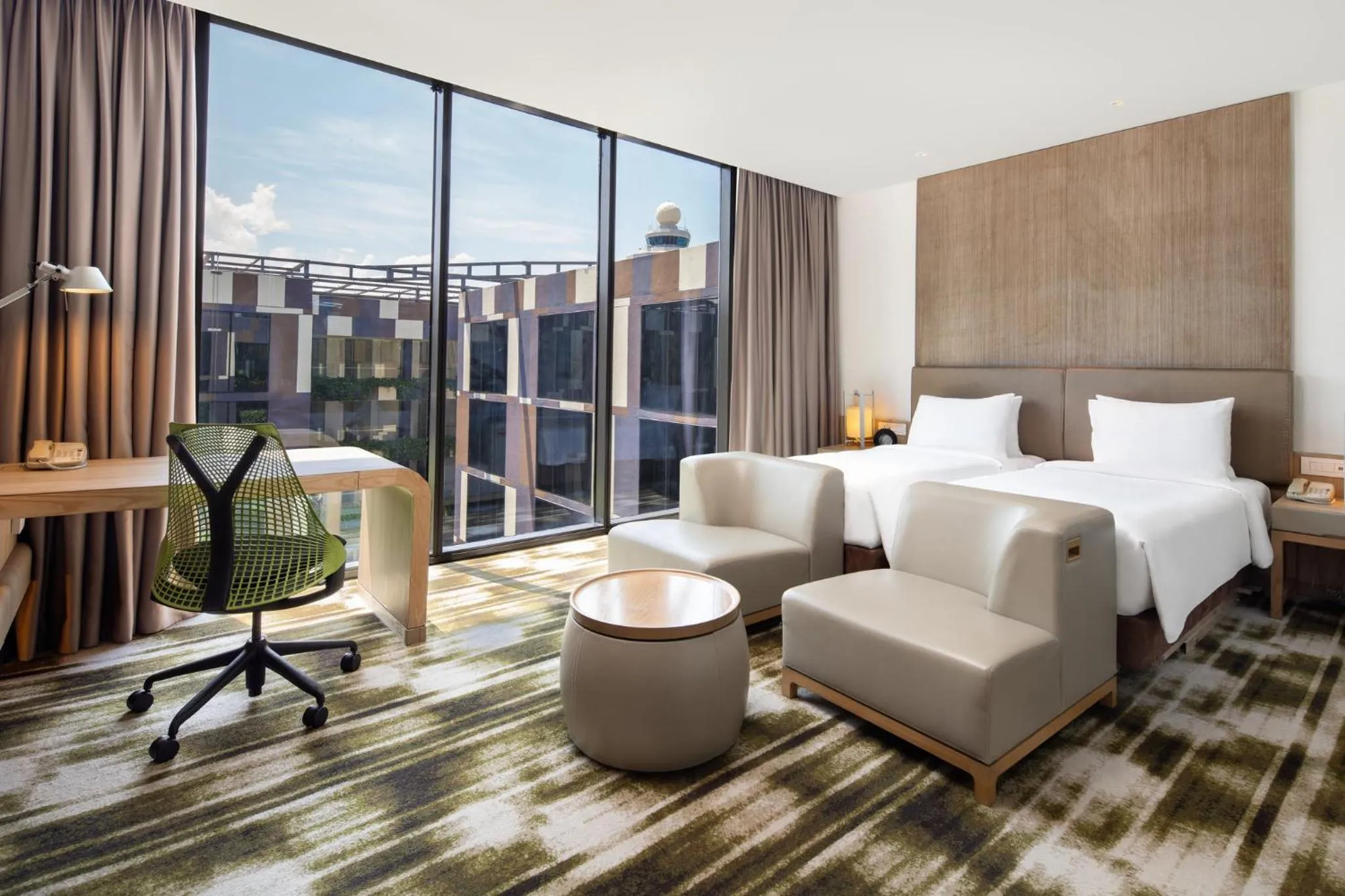 Photo of the whole room, Bed in Crowne Plaza Changi Airport by IHG