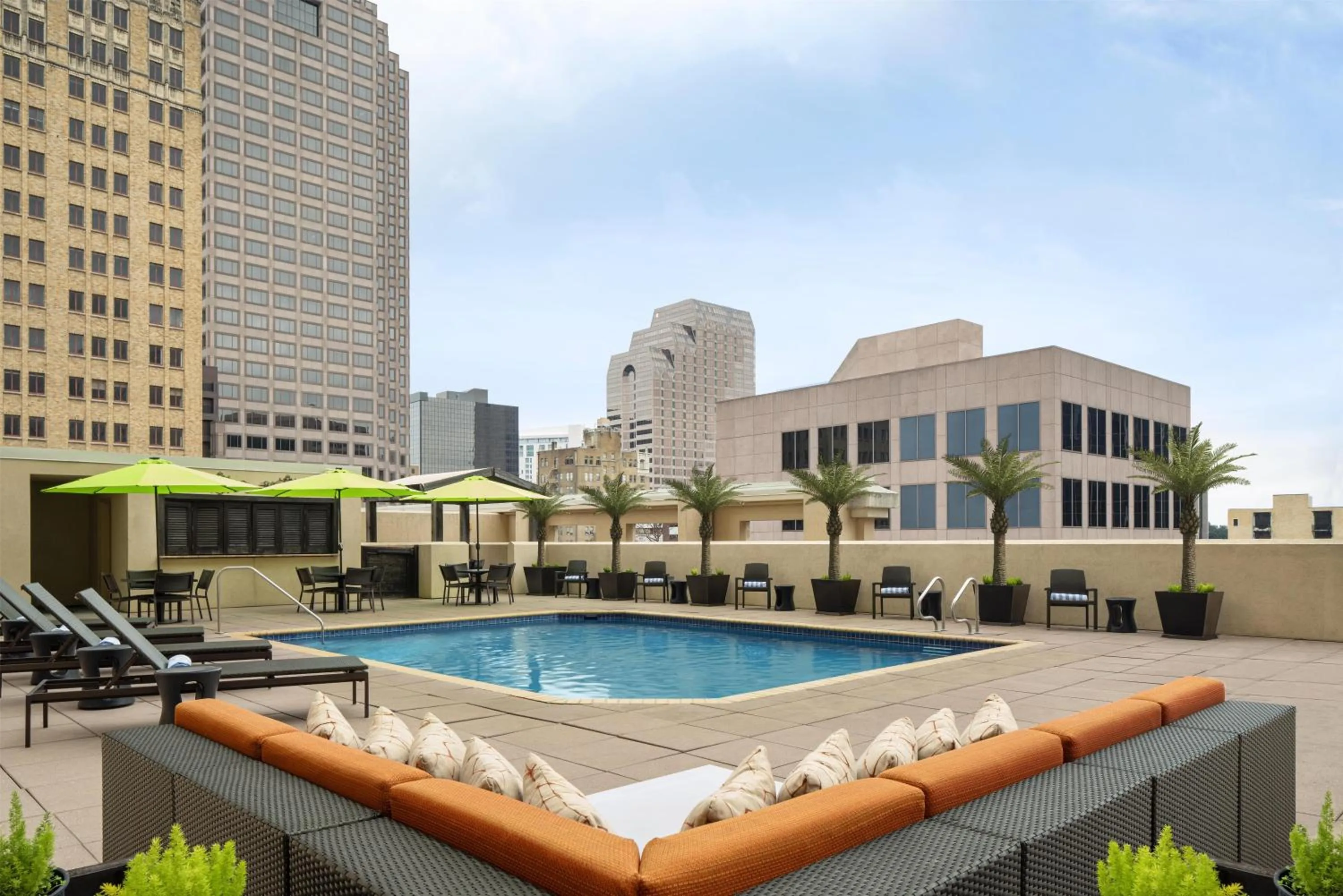 Pool view in Embassy Suites San Antonio Riverwalk-Downtown