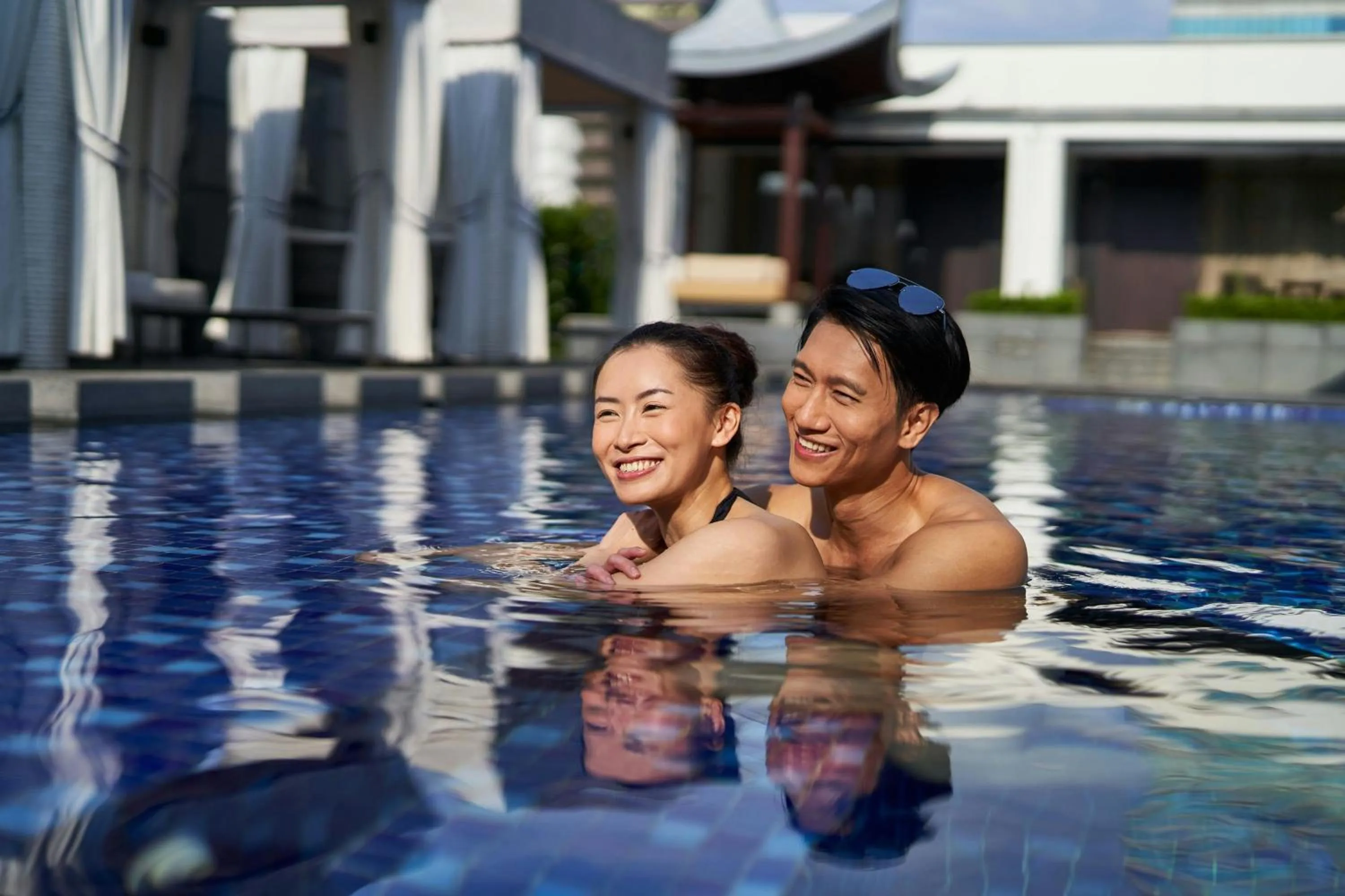 Swimming pool in Singapore Marriott Tang Plaza Hotel