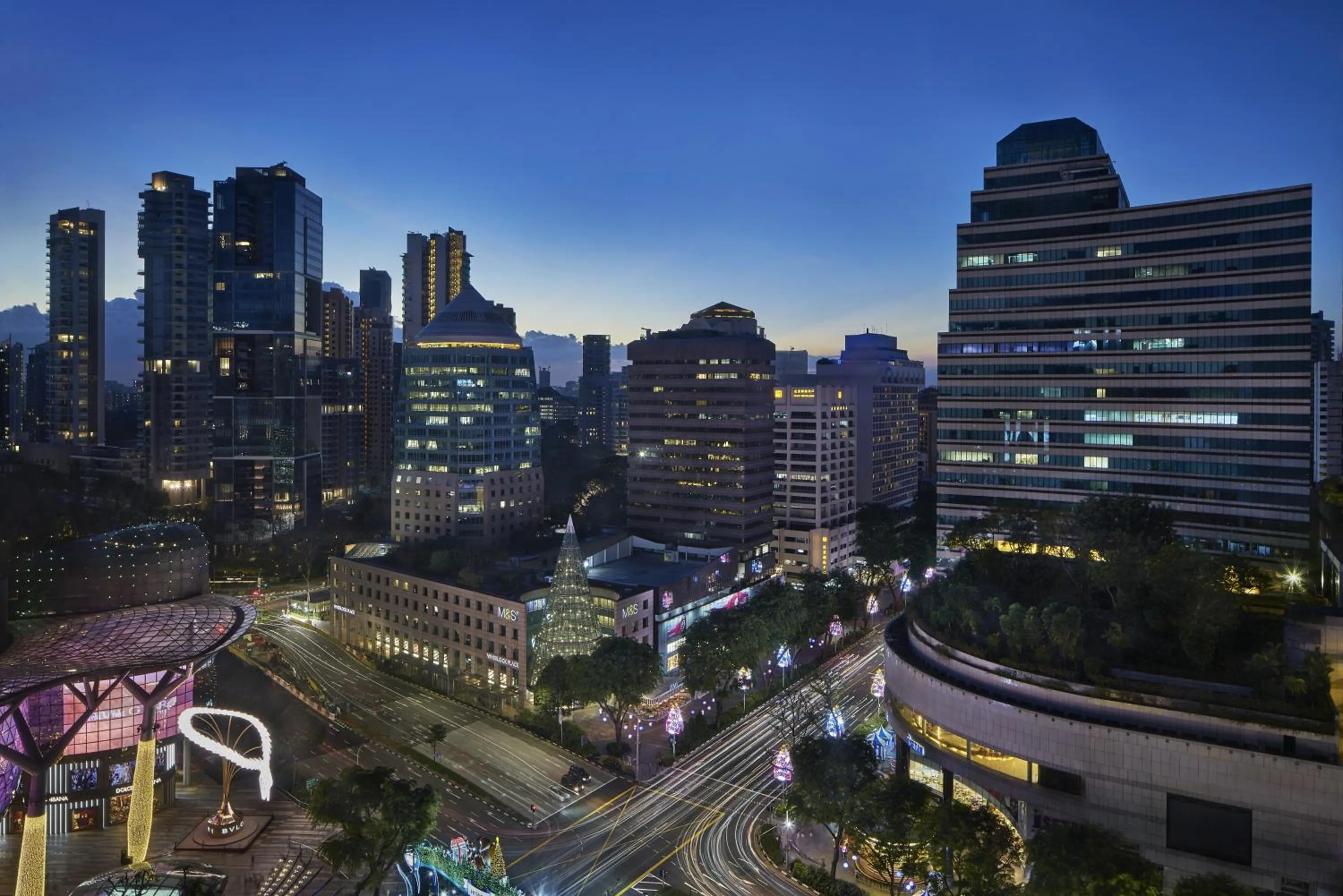 View (from property/room) in Singapore Marriott Tang Plaza Hotel
