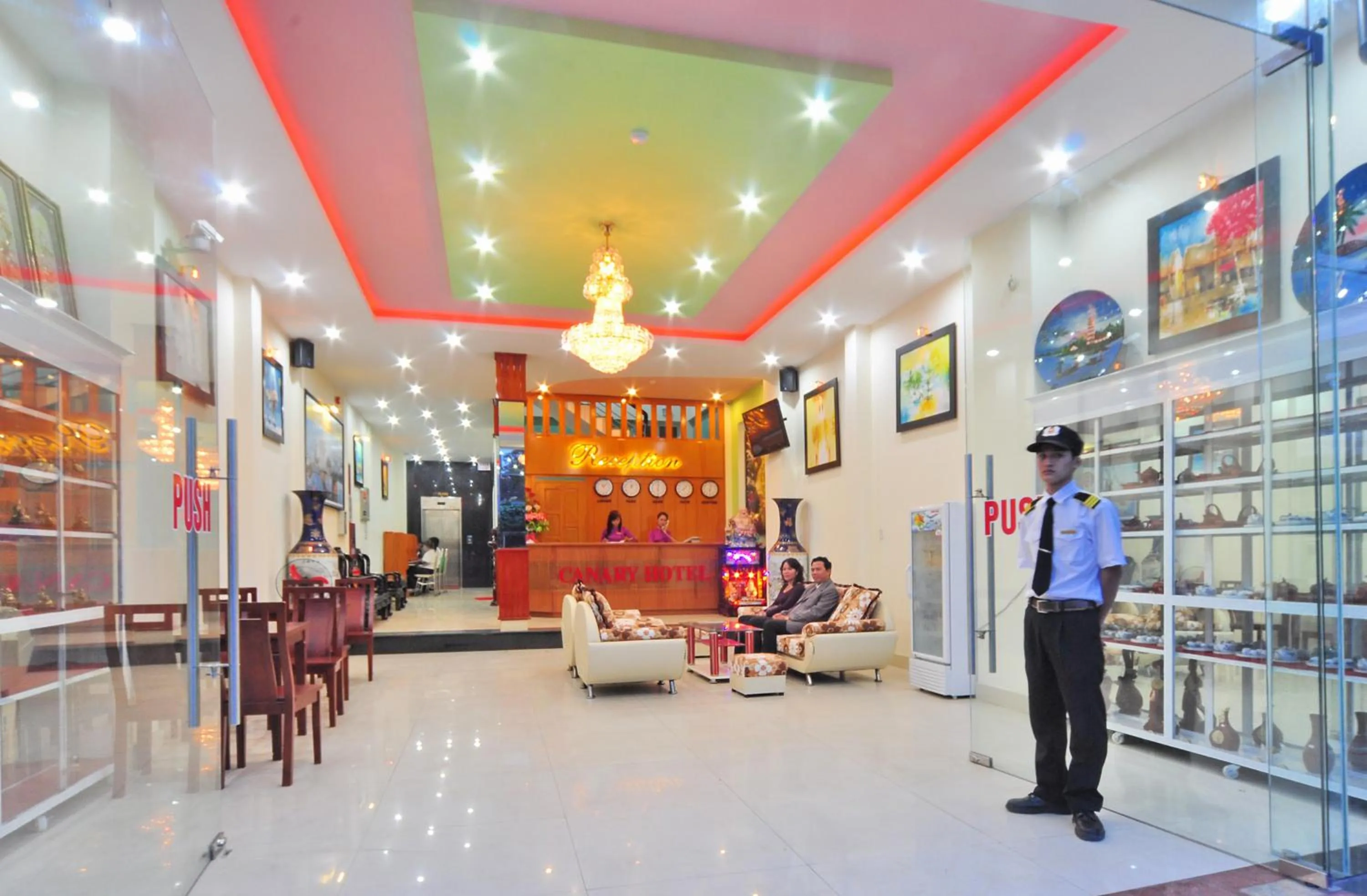 Lobby or reception in Canary Hotel Hue