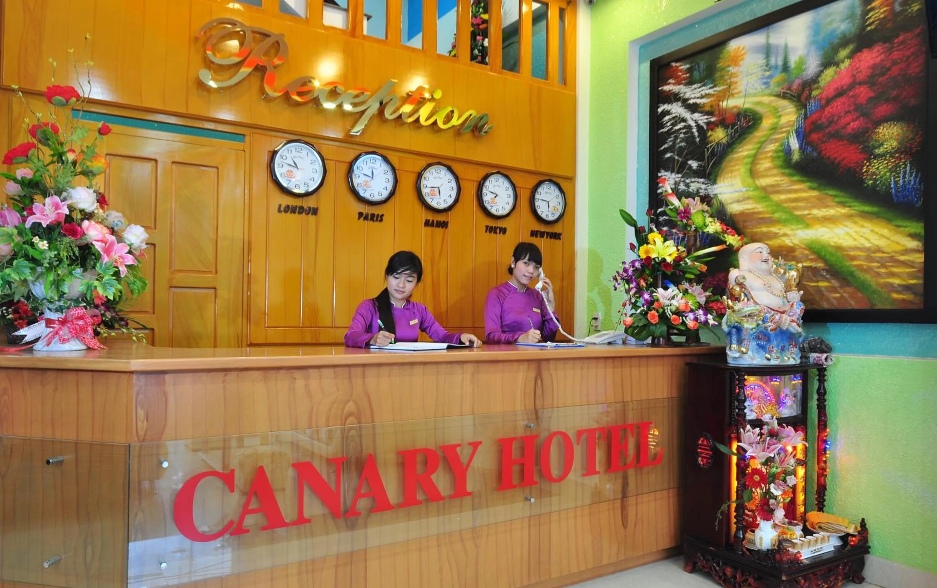 Lobby or reception in Canary Hotel Hue