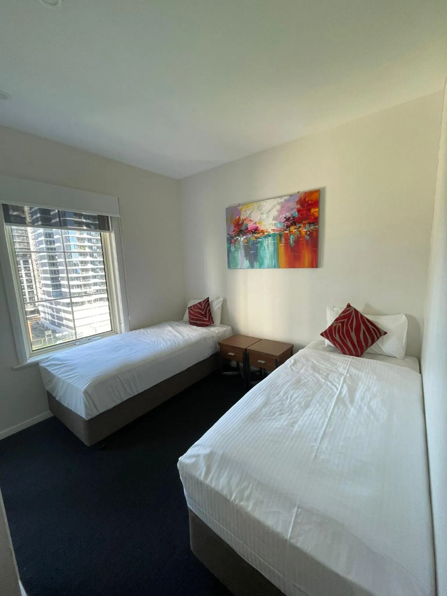 Bedroom, Bed in South Yarra Central Apartment Hotel