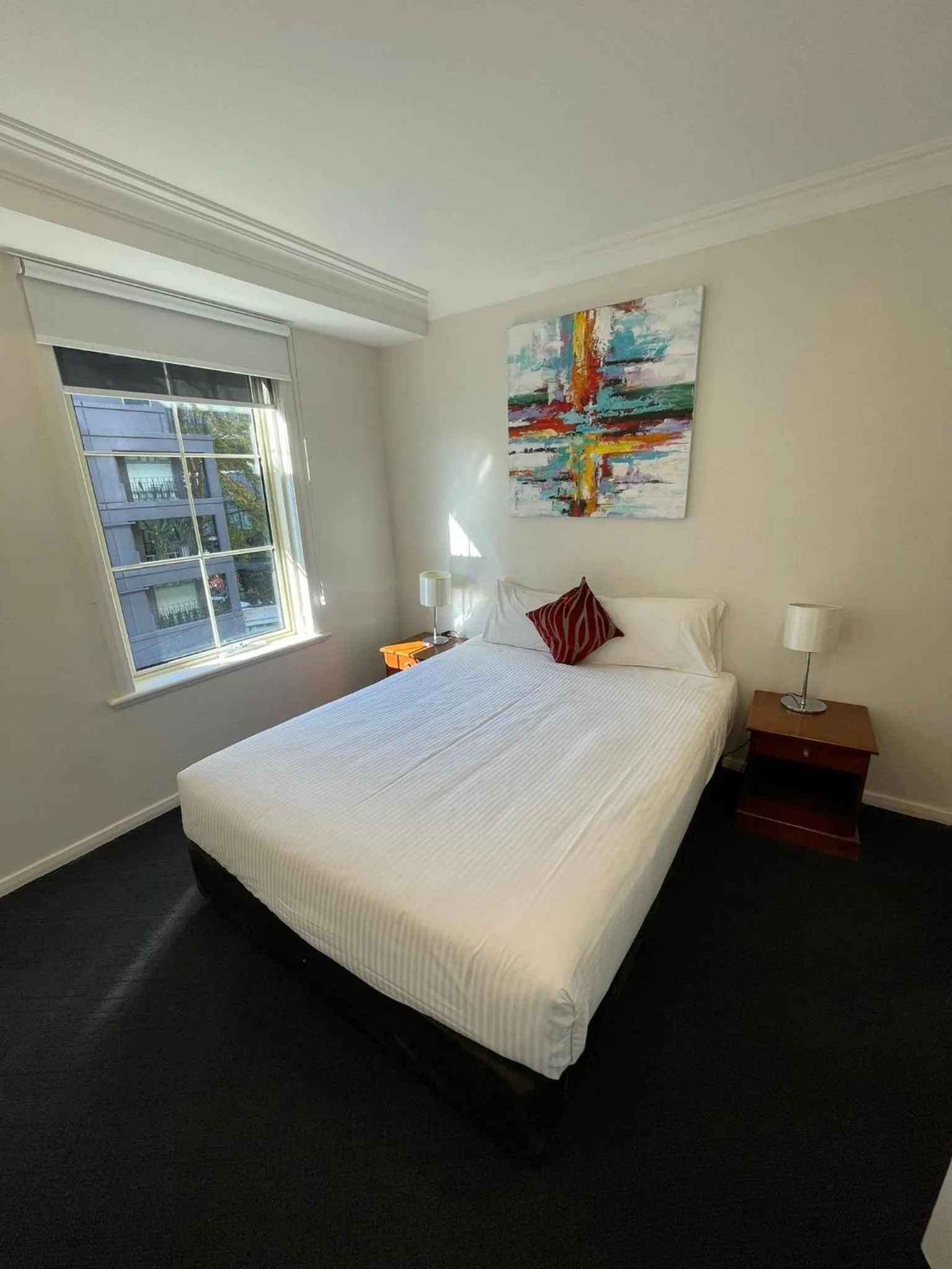 Bedroom, Bed in South Yarra Central Apartment Hotel