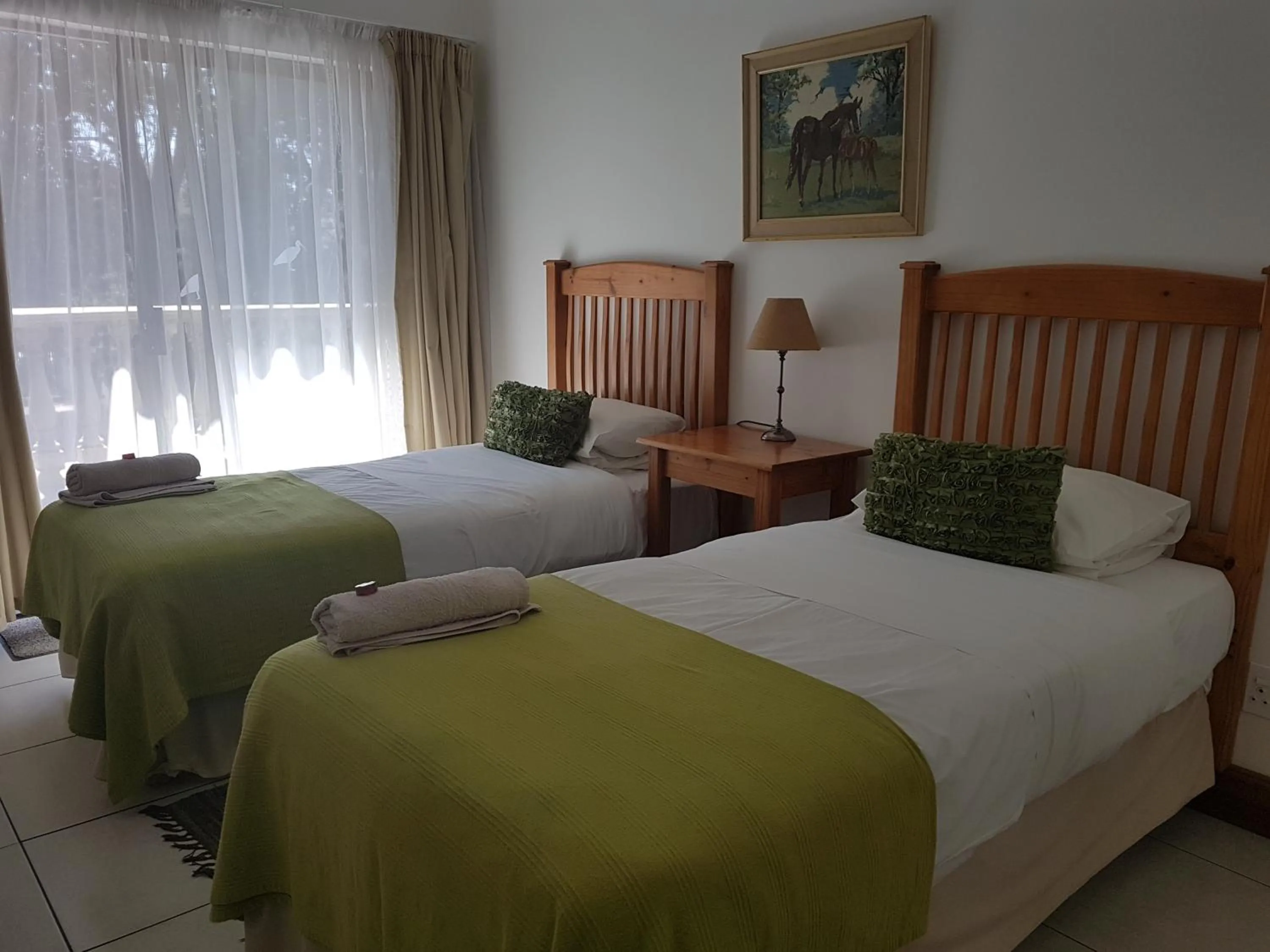 Bed in Homestead Lake Cottage