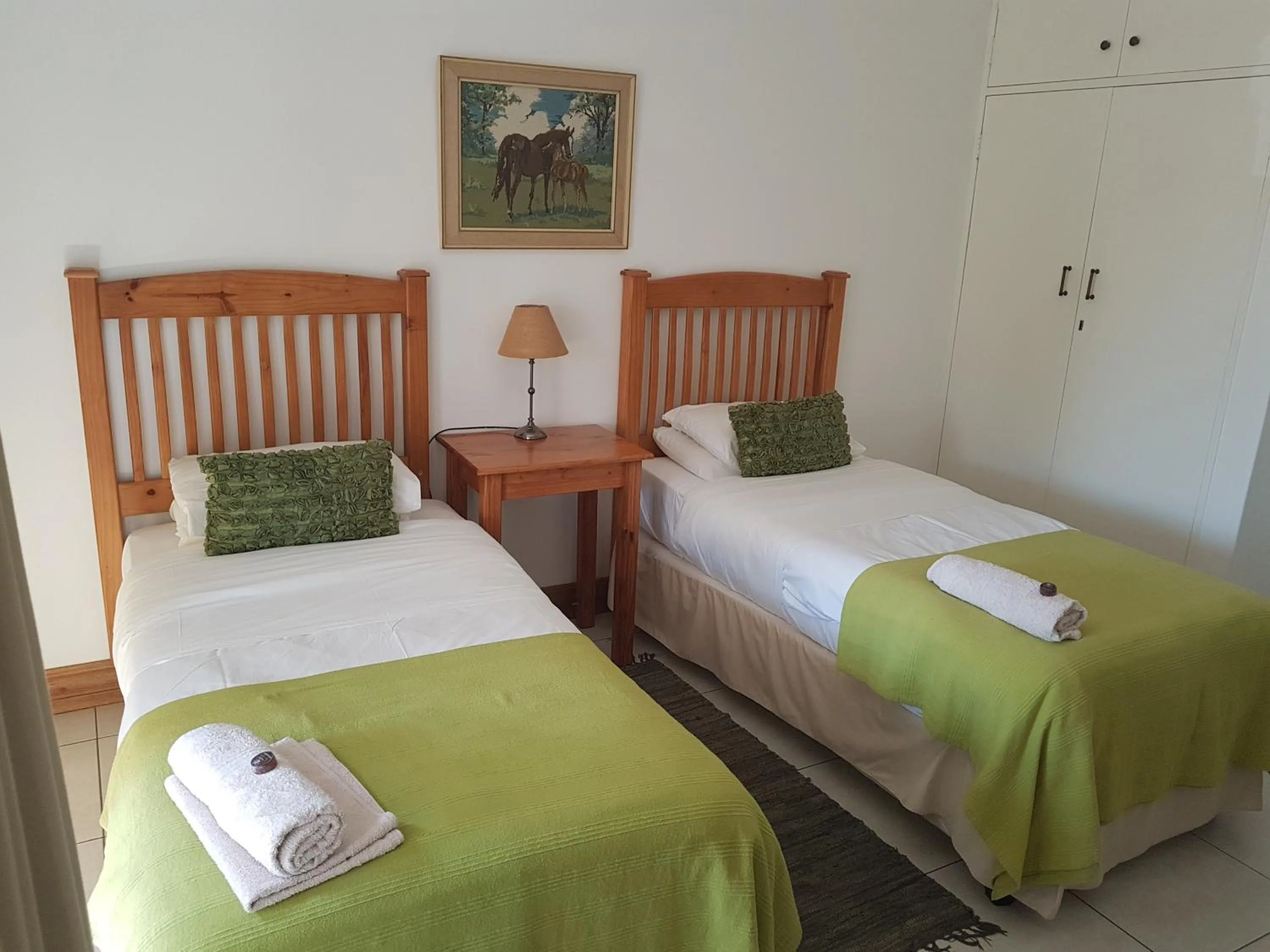 Bed in Homestead Lake Cottage