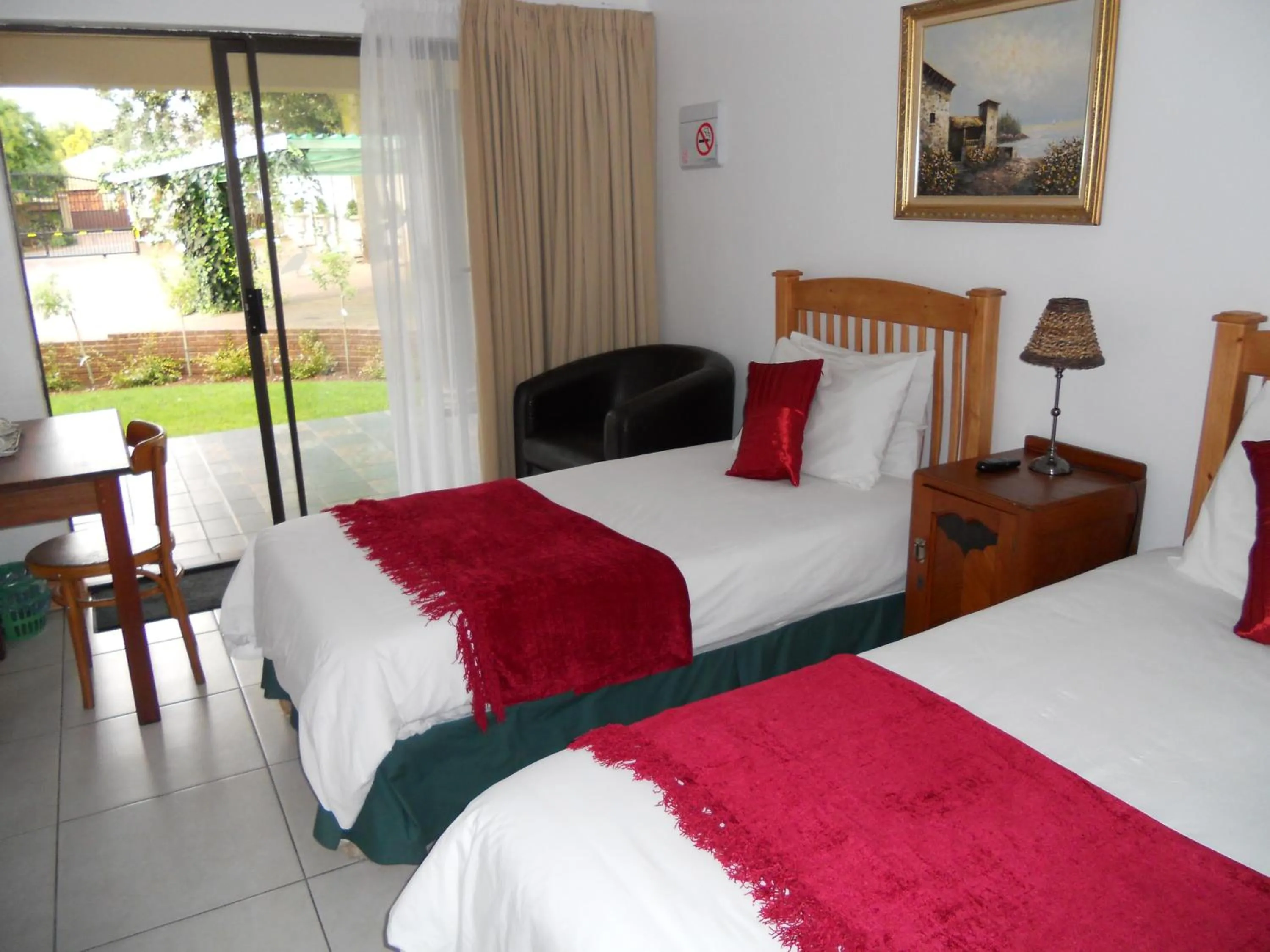 Bed in Homestead Lake Cottage