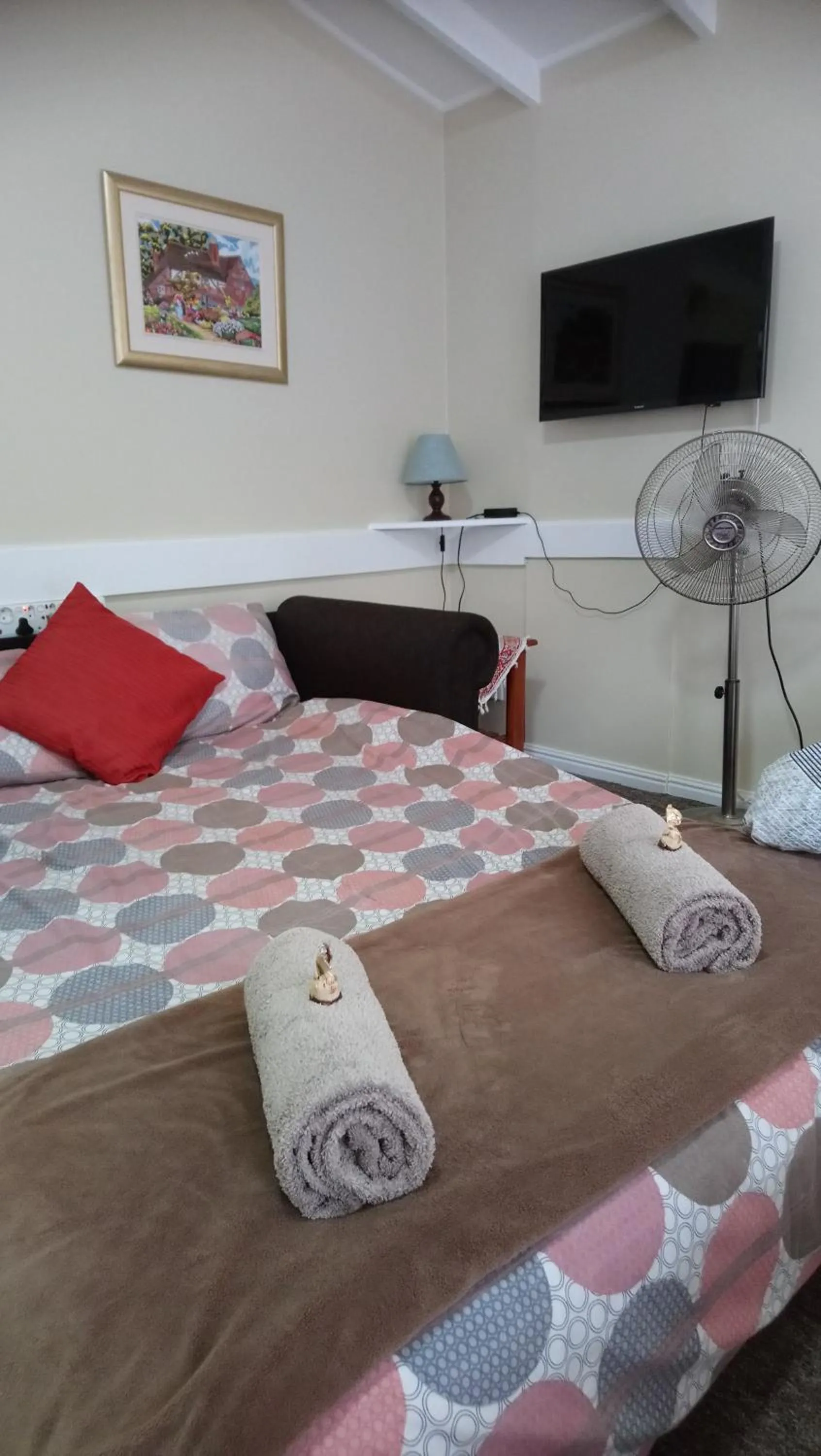 Bed in Welterusten Guesthouse