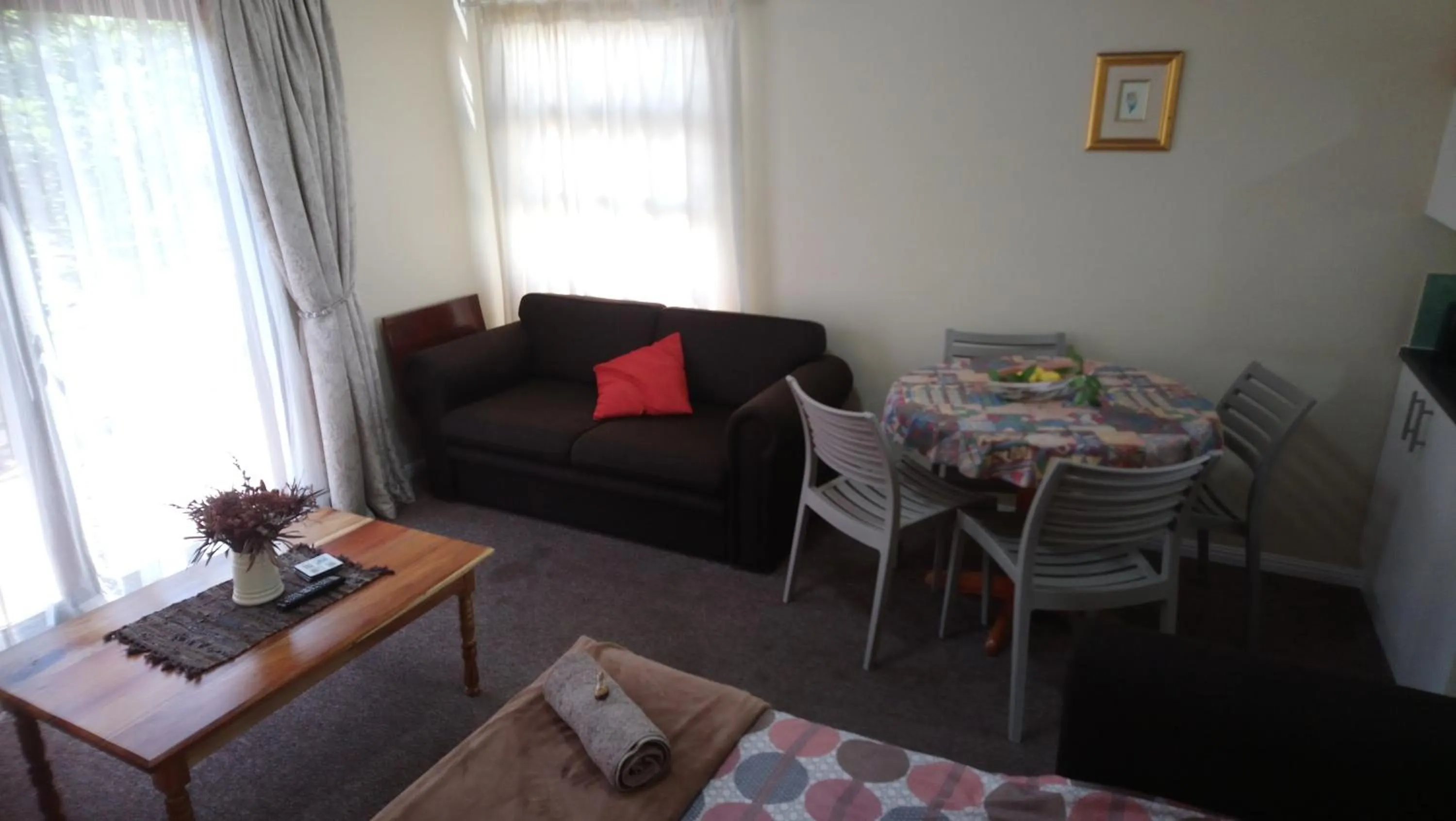 Seating area in Welterusten Guesthouse