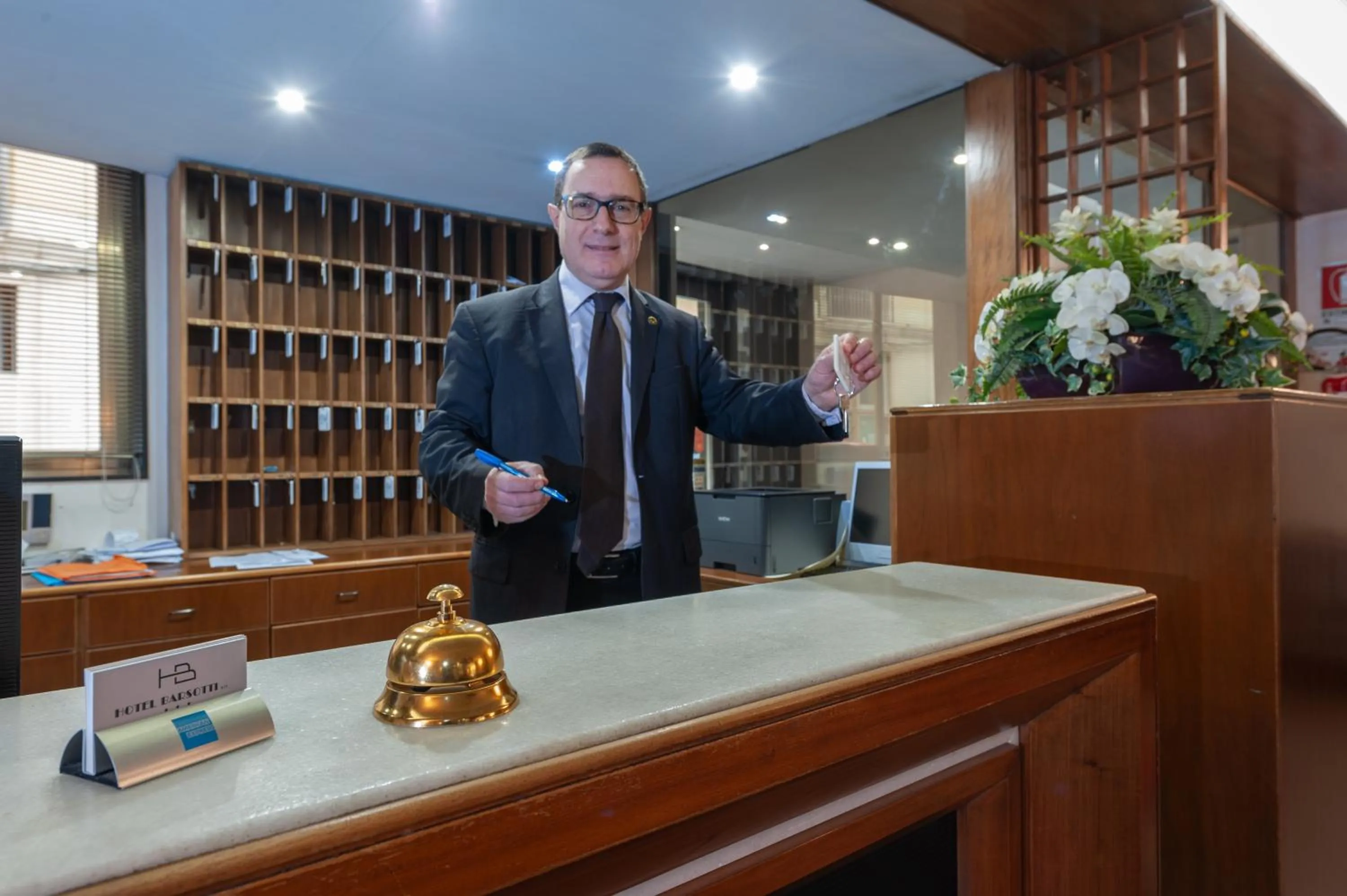 Lobby or reception in Hotel Barsotti