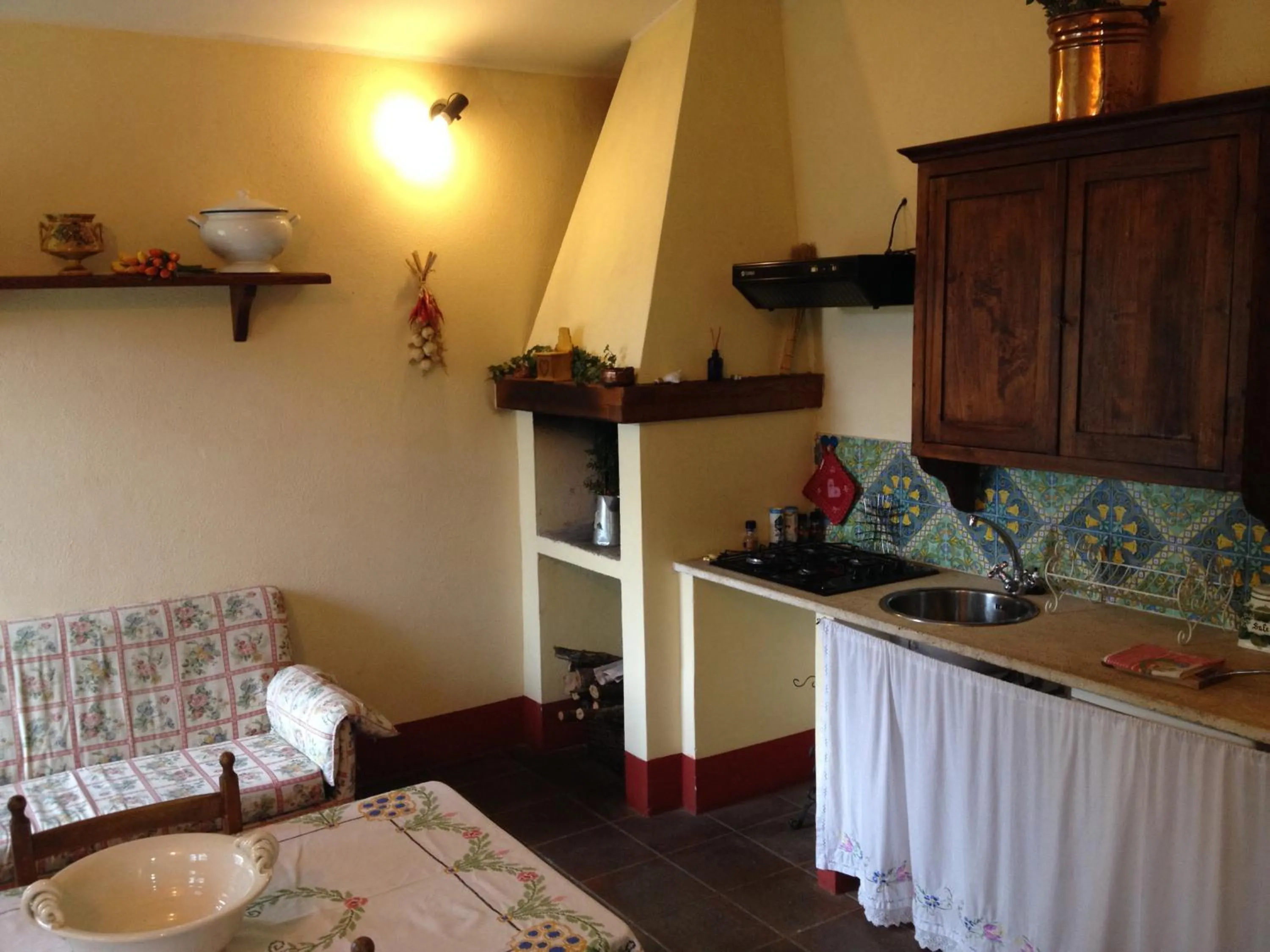 Dining area in Tenuta Santagnese