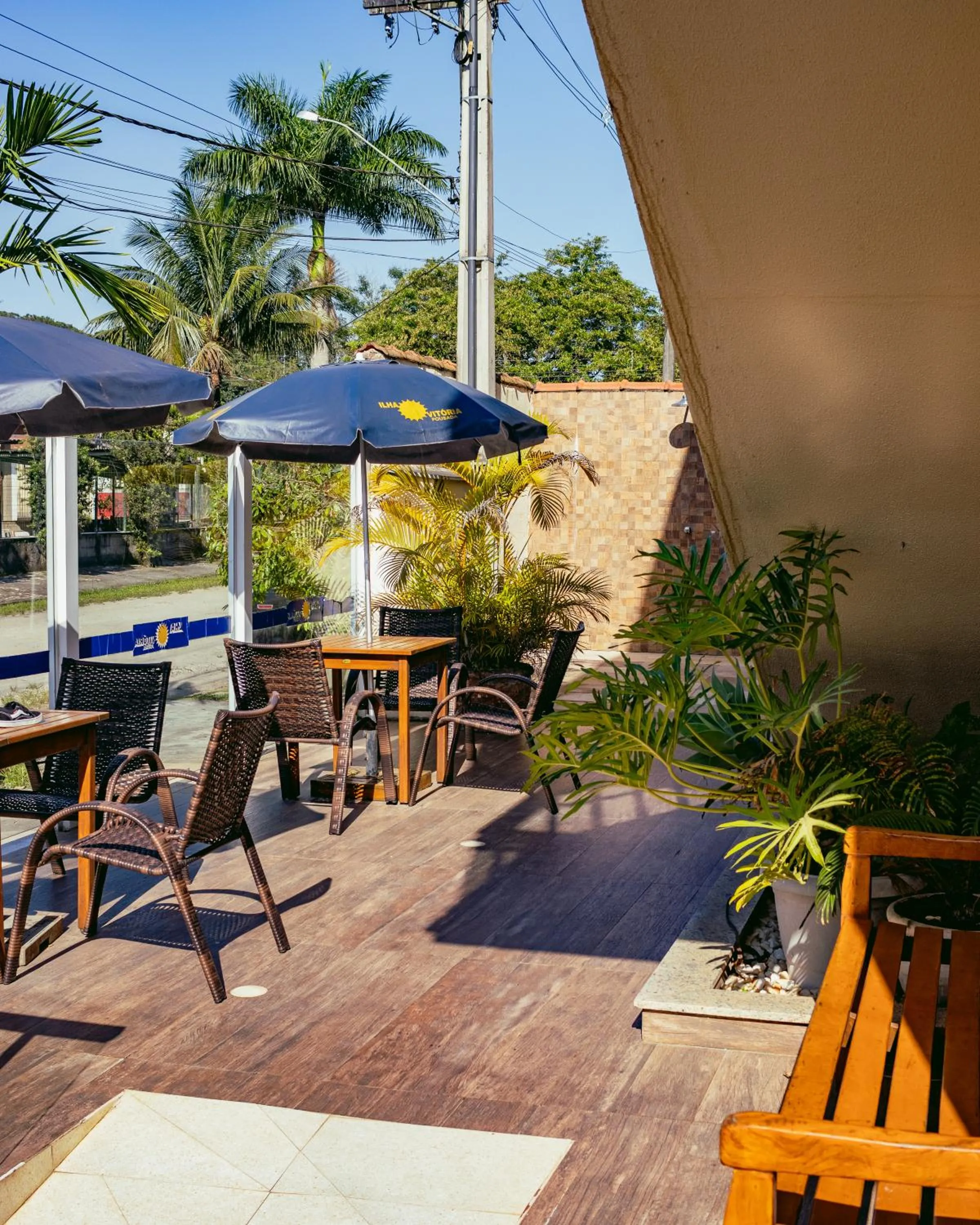 Patio in Pousada Ilha Vitoria