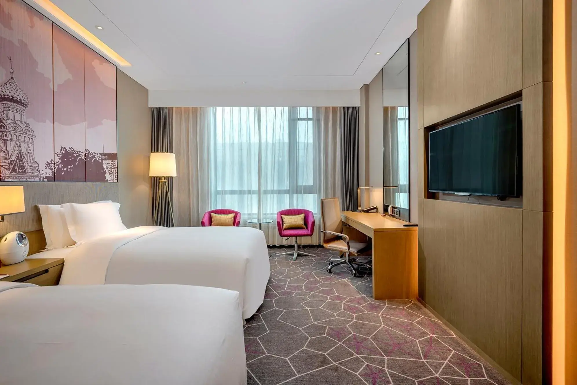 Premium Twin Room with Lounge Access in Crowne Plaza Harbin Songbei by IHG Premium Twin Room with Lounge Access in Crowne Plaza Harbin Songbei by IHG