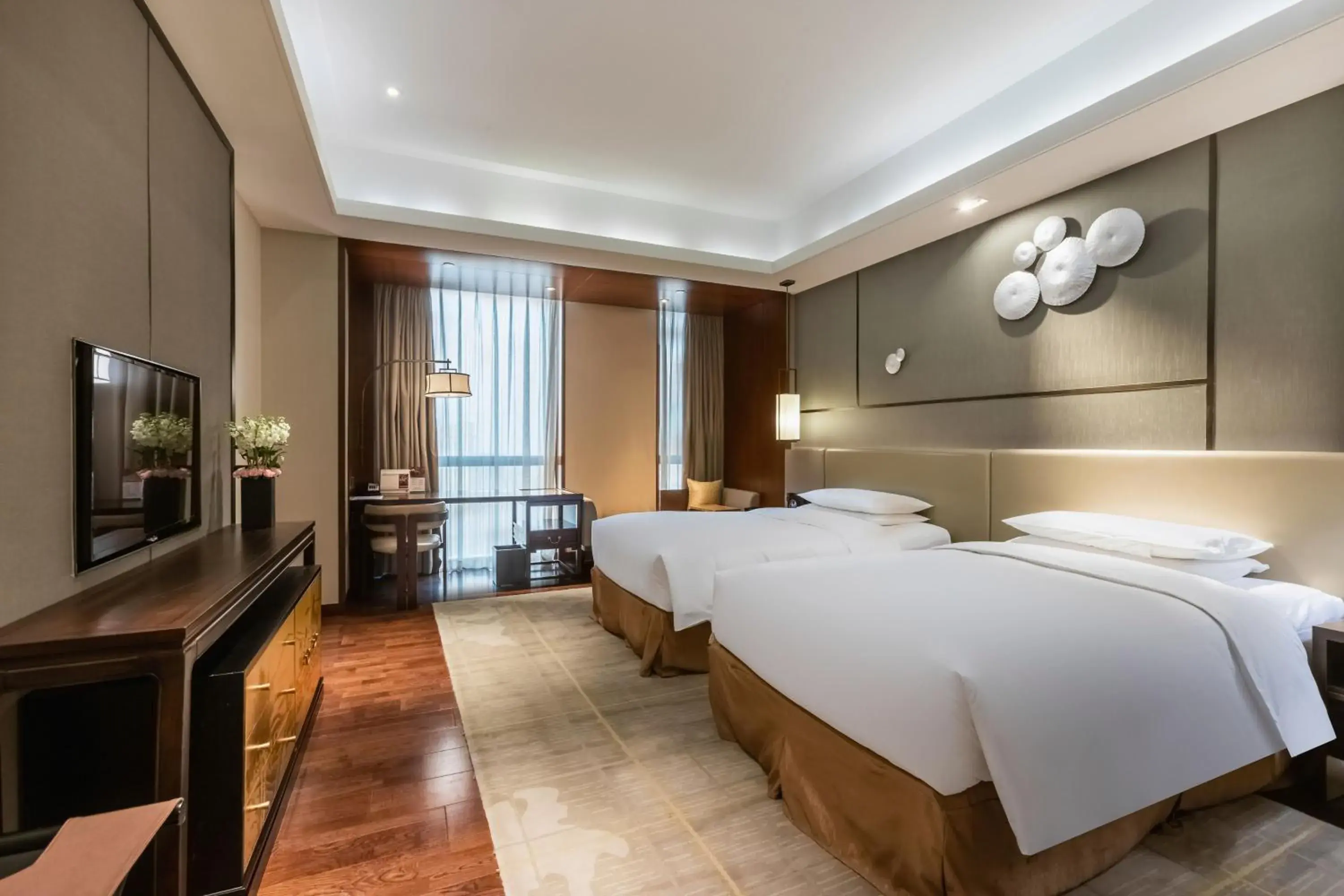 Photo of the whole room, Bed in HUALUXE Wuxi Taihu Photo of the whole room, Bed in HUALUXE Wuxi Taihu