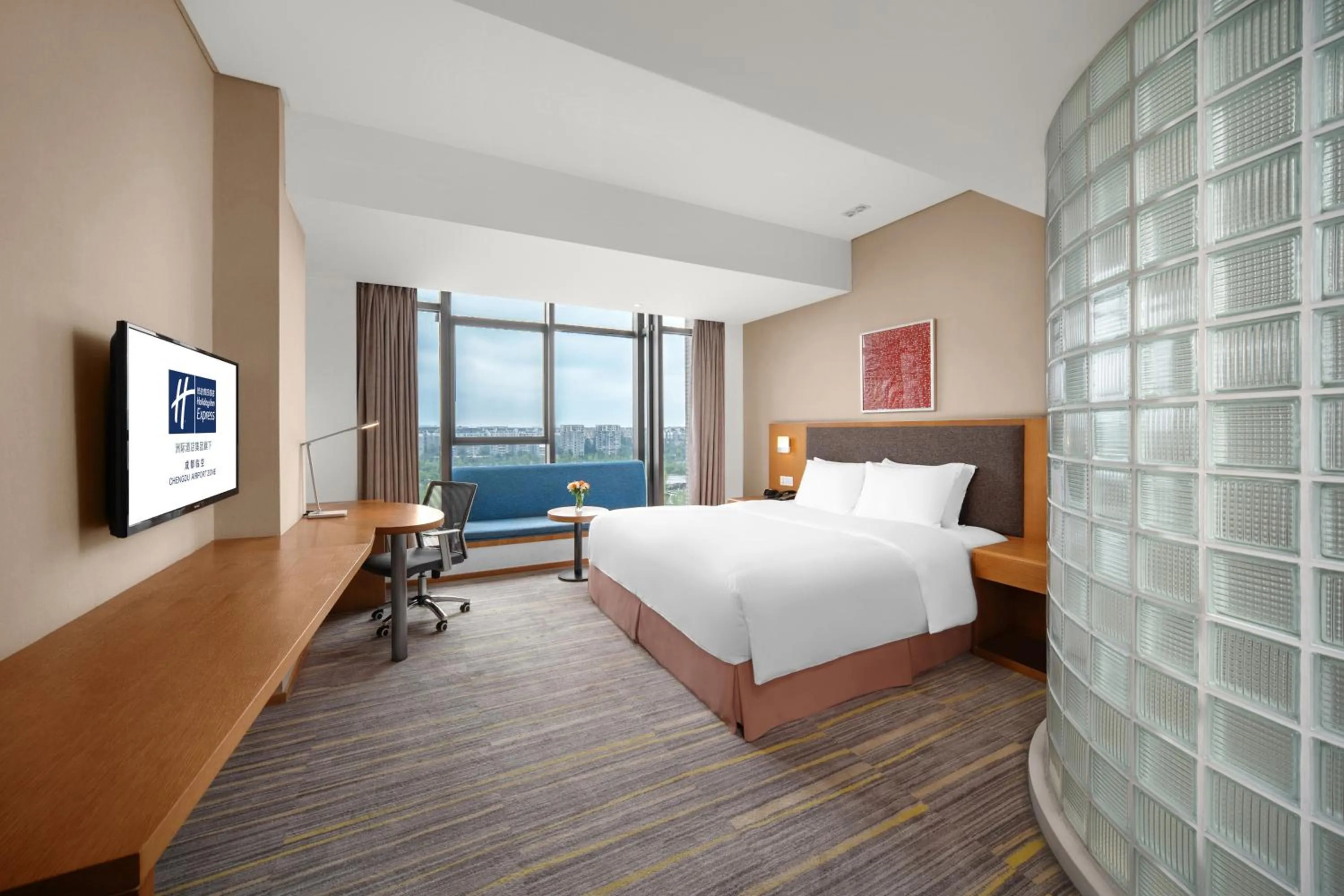 On site, Bed in Holiday Inn Express Chengdu Airport Zone Shuangliu International Airport