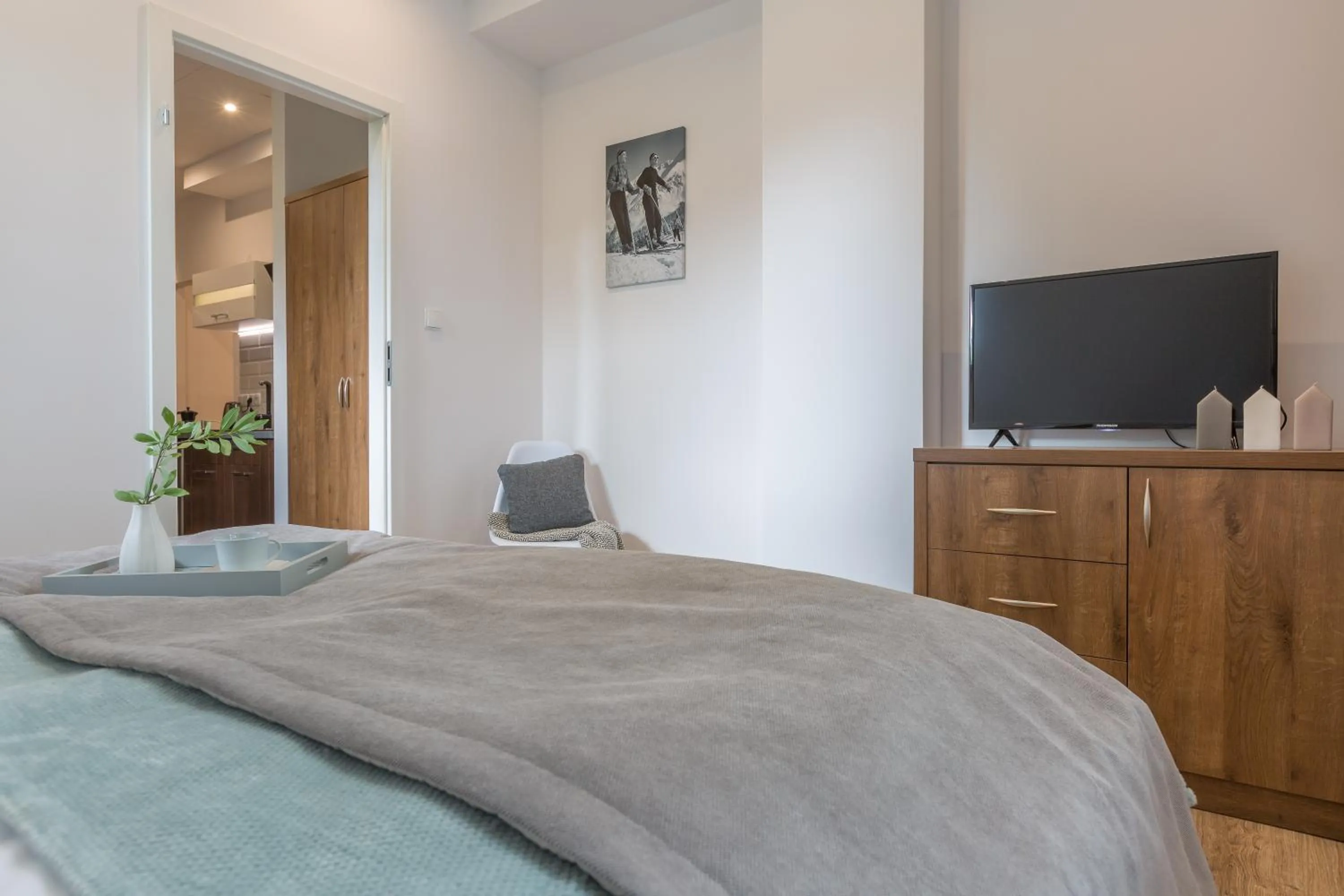 Bedroom, Bed in Stacja Zakopane - Apartamenty w centrum