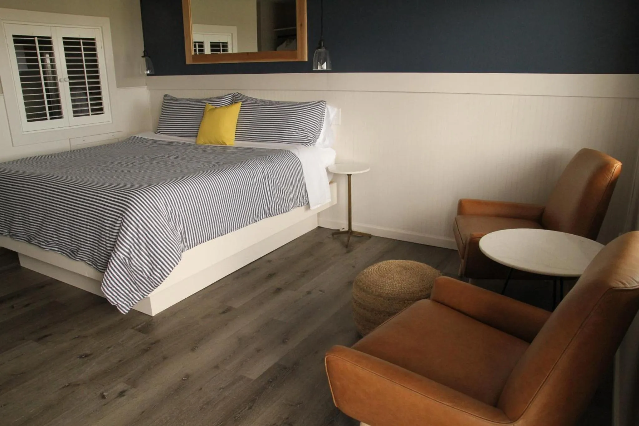 Bed in Boardwalk Cottages