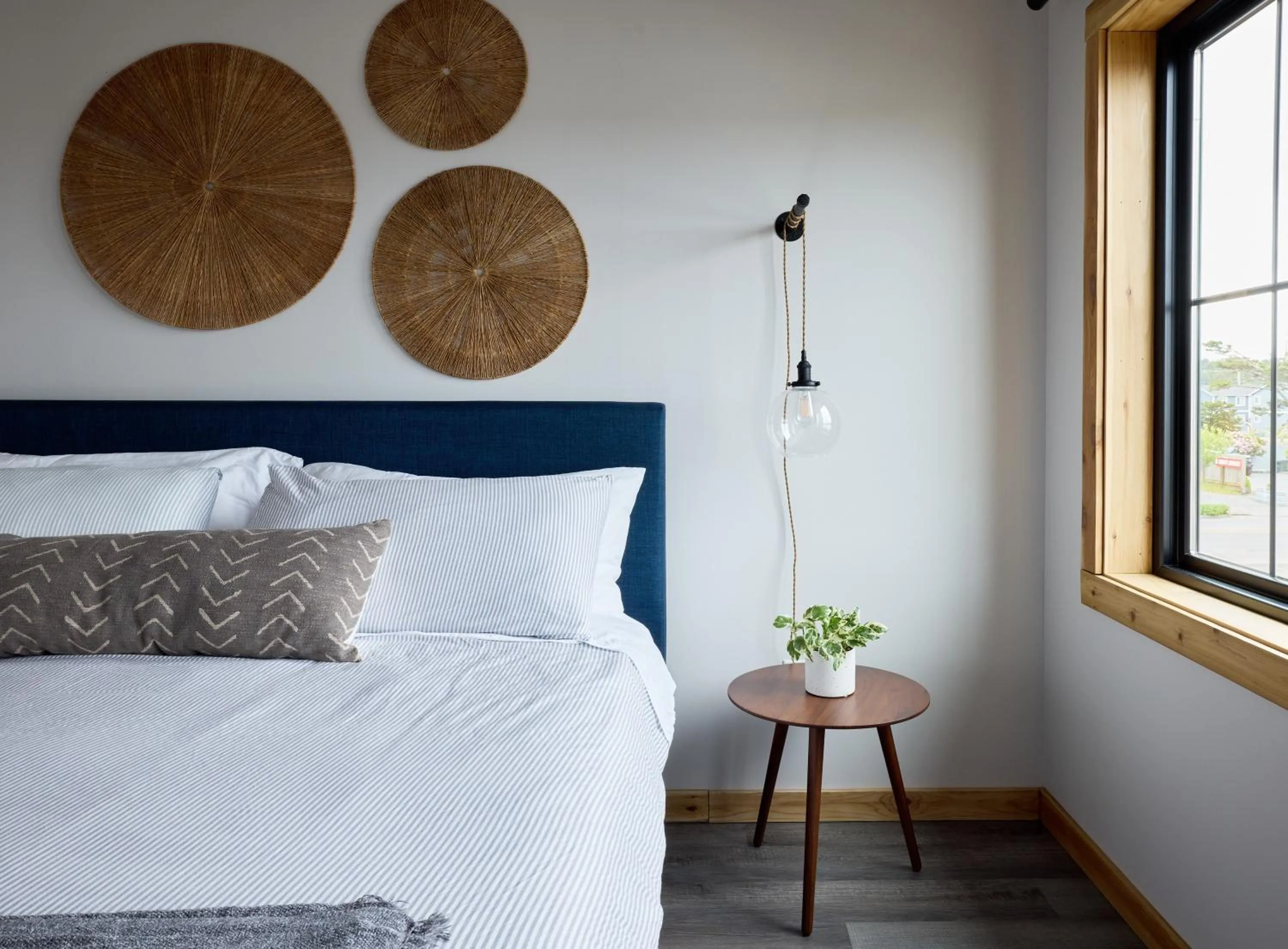 Bed in Boardwalk Cottages