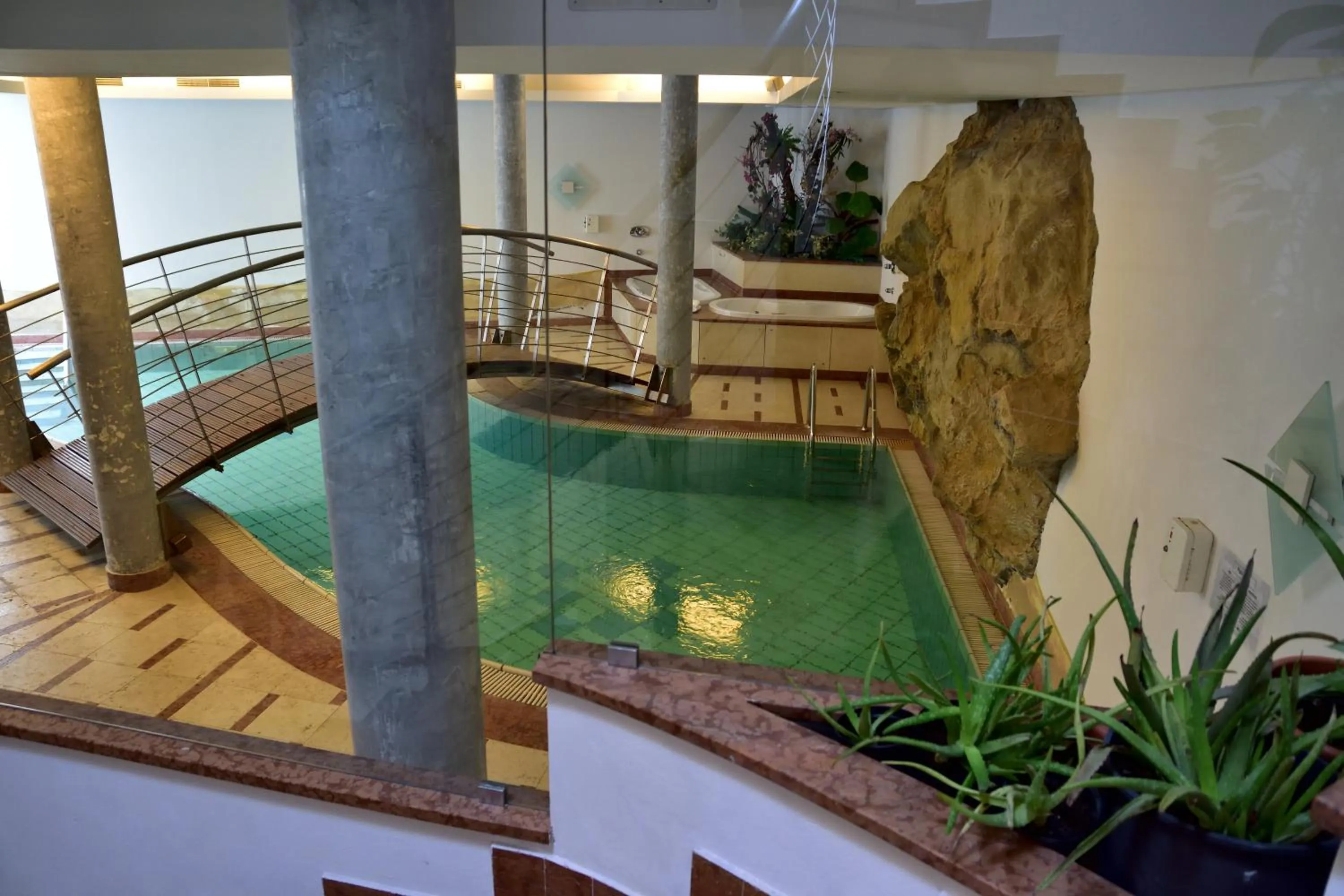 Pool view in Hotel Krone