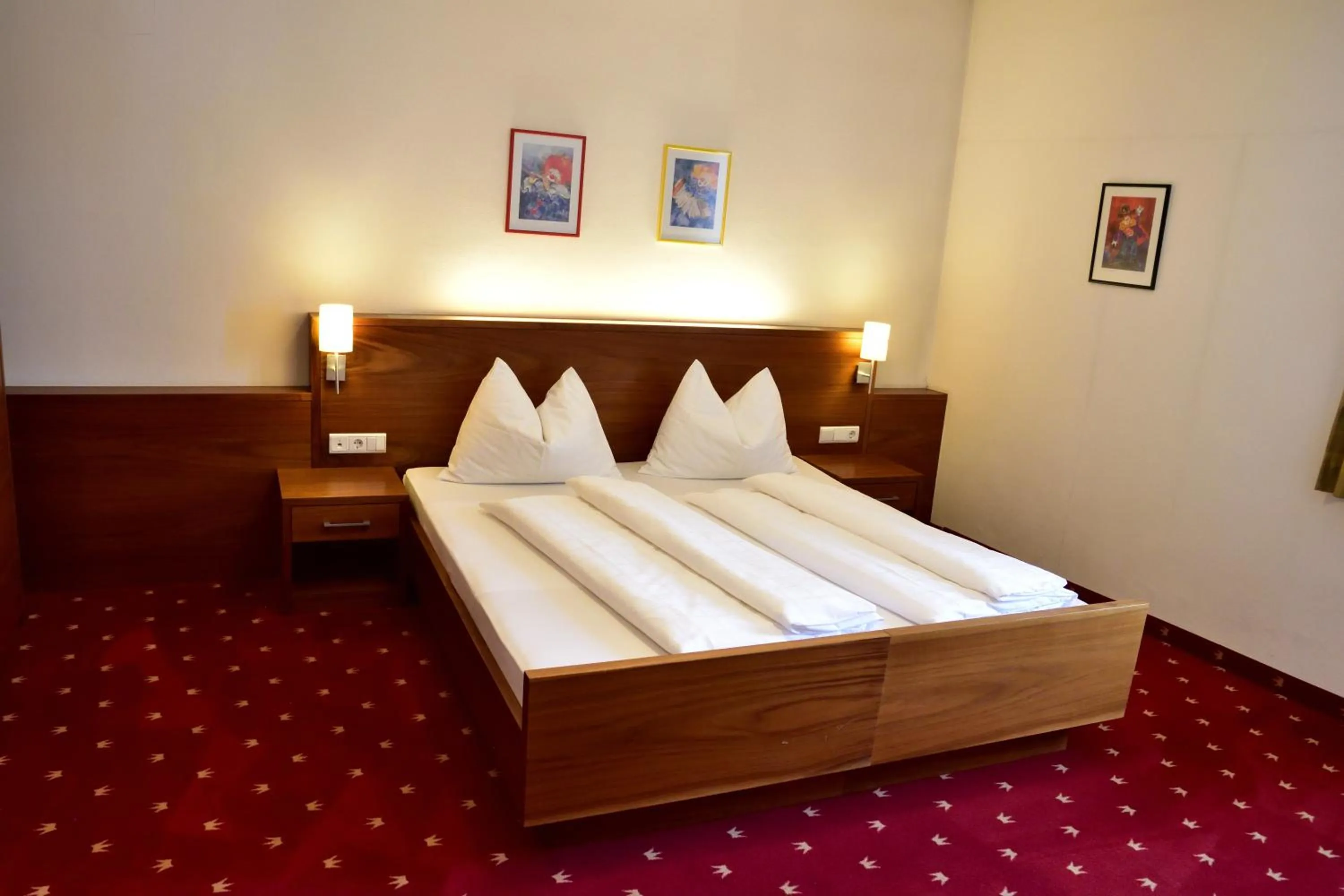Bed in Hotel Krone