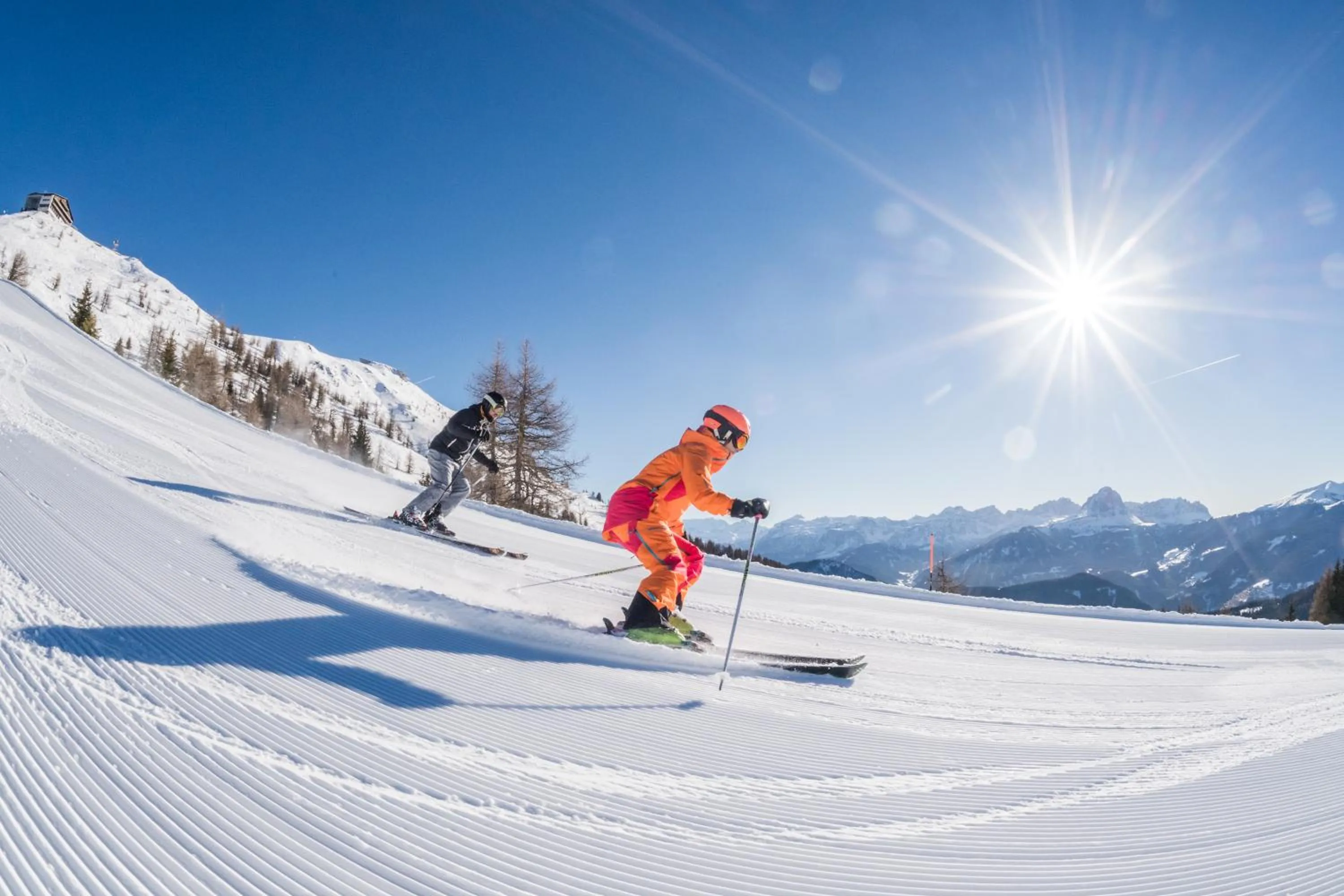 Skiing in Hotel Falken