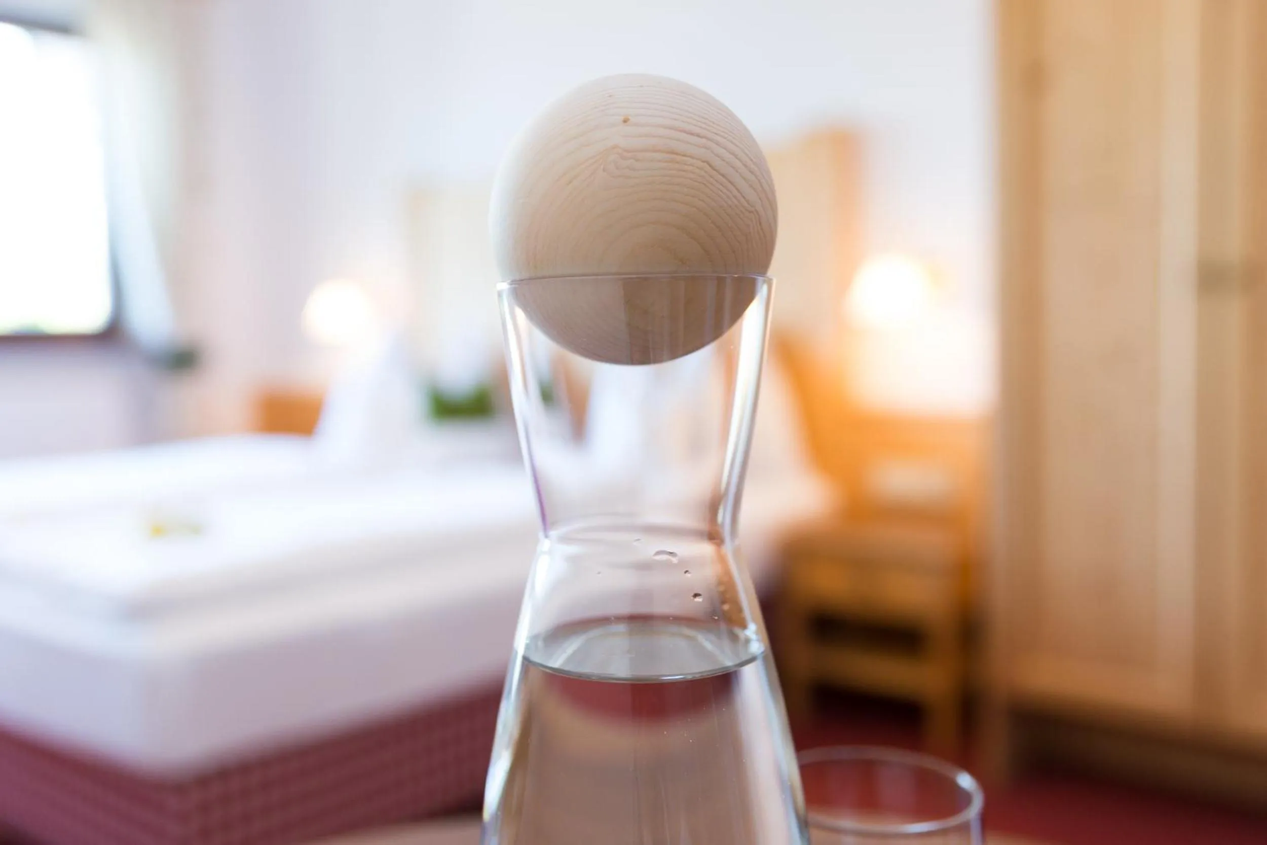 Decorative detail, Bed in Hotel Falken