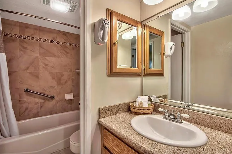 Bathroom in South Lake Tahoe Resort - Steps to Beach & Close to Heavenly