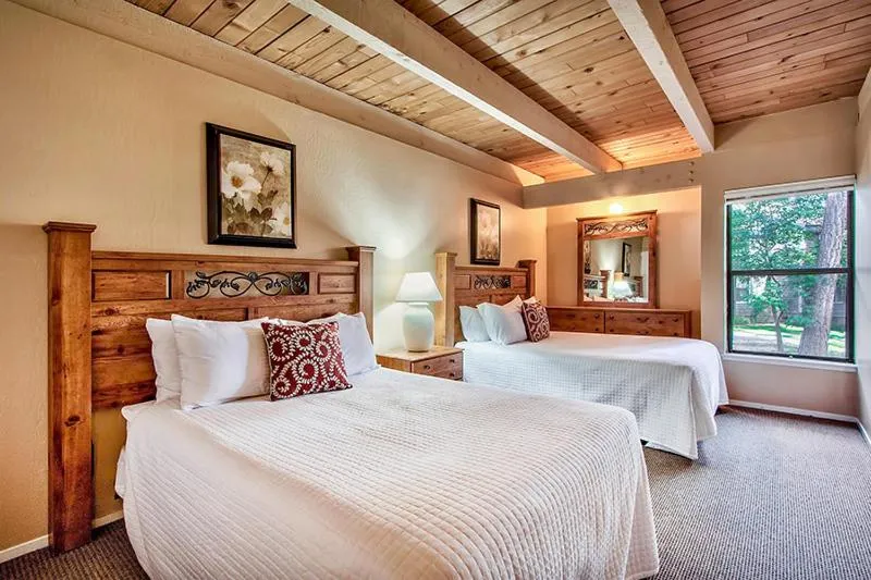 Bedroom, Bed in South Lake Tahoe Resort - Steps to Beach & Close to Heavenly