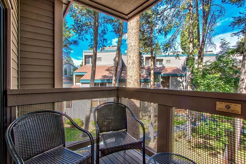 Balcony/Terrace in South Lake Tahoe Resort - Steps to Beach & Close to Heavenly