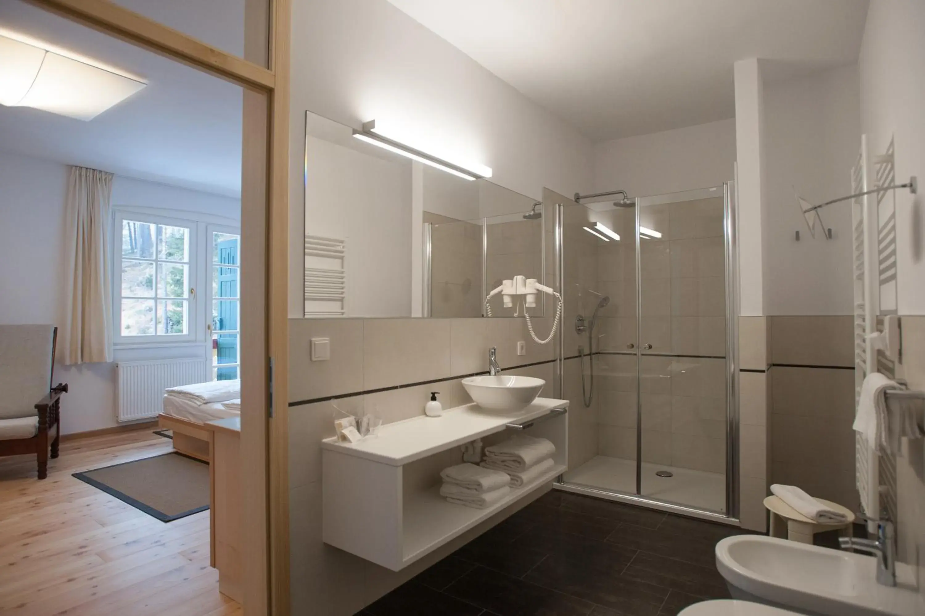 Bathroom in Parkhotel Sole Paradiso Bathroom in Parkhotel Sole Paradiso