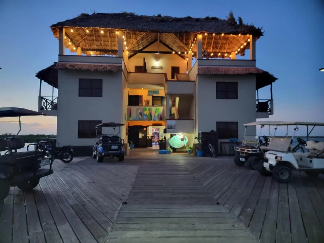 Property building in Lina Point Belize Overwater Resort