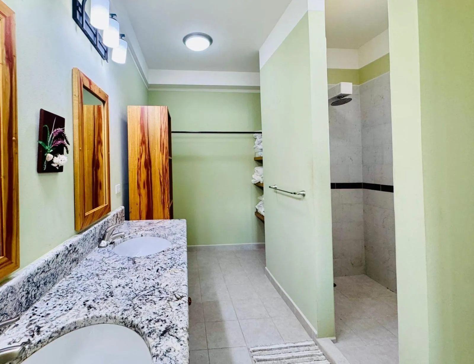 Bathroom in Lina Point Belize Overwater Resort