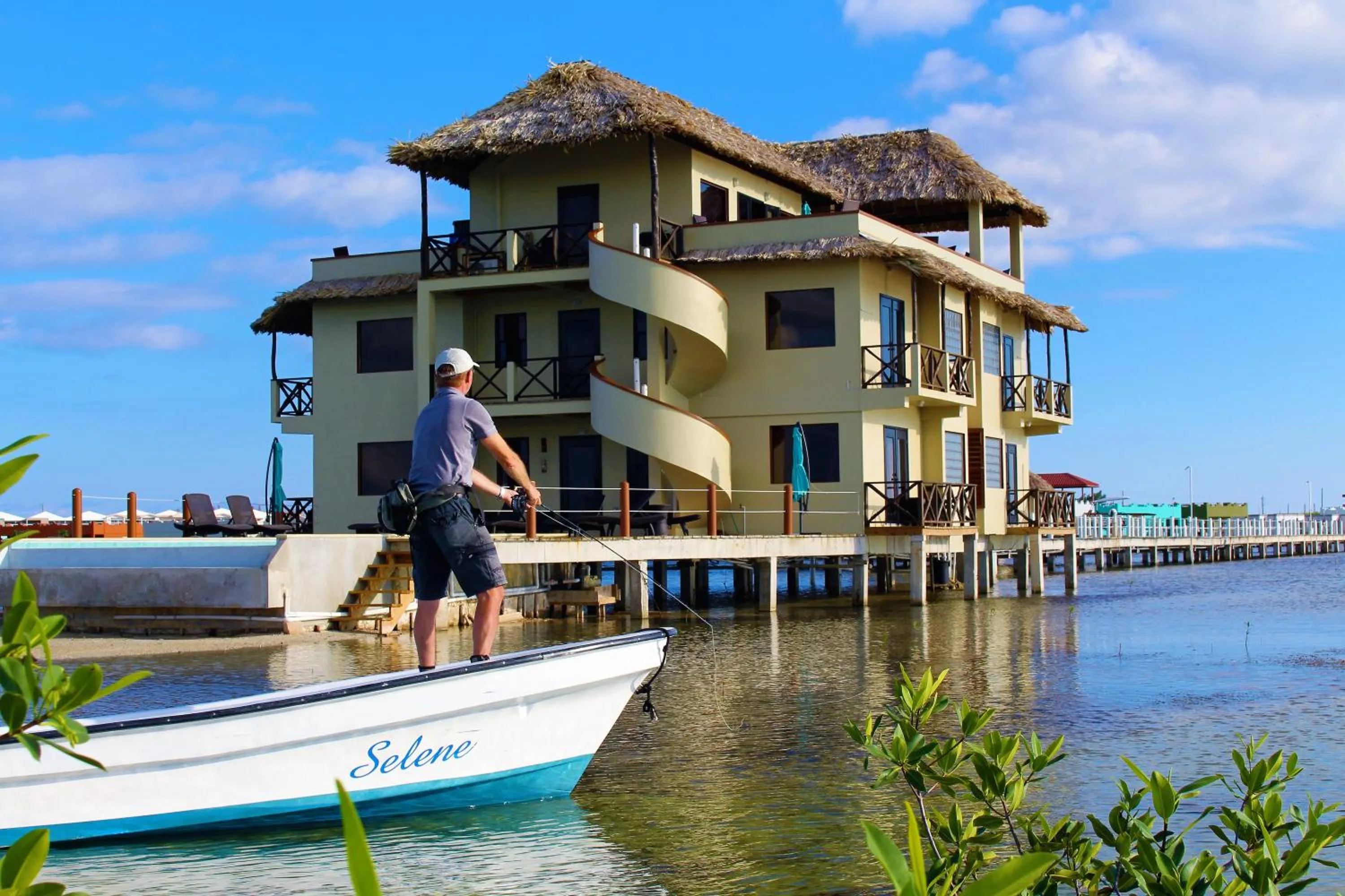 Property building in Lina Point Belize Overwater Resort
